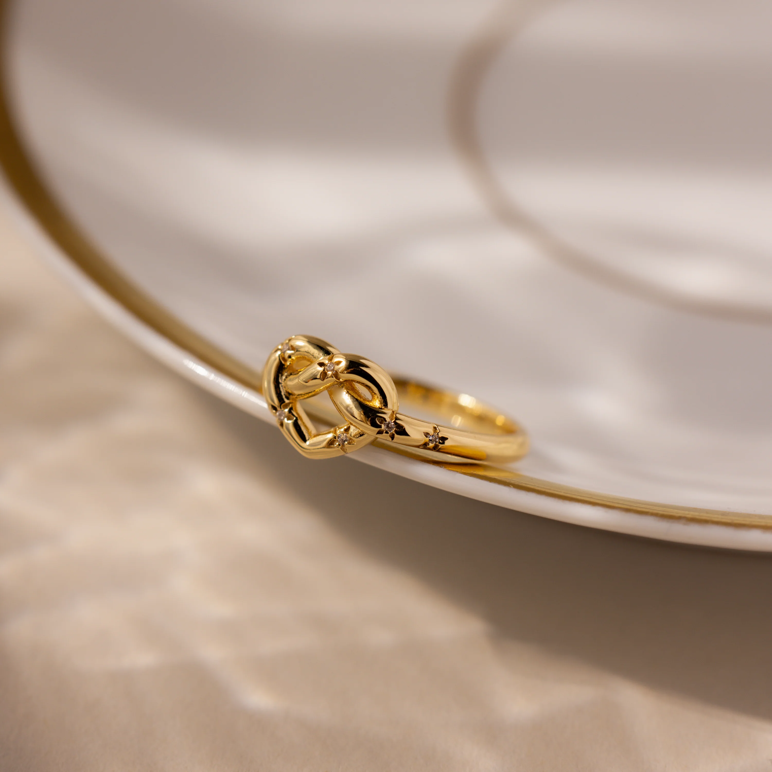 Starry Love Knot Ring - Image 3