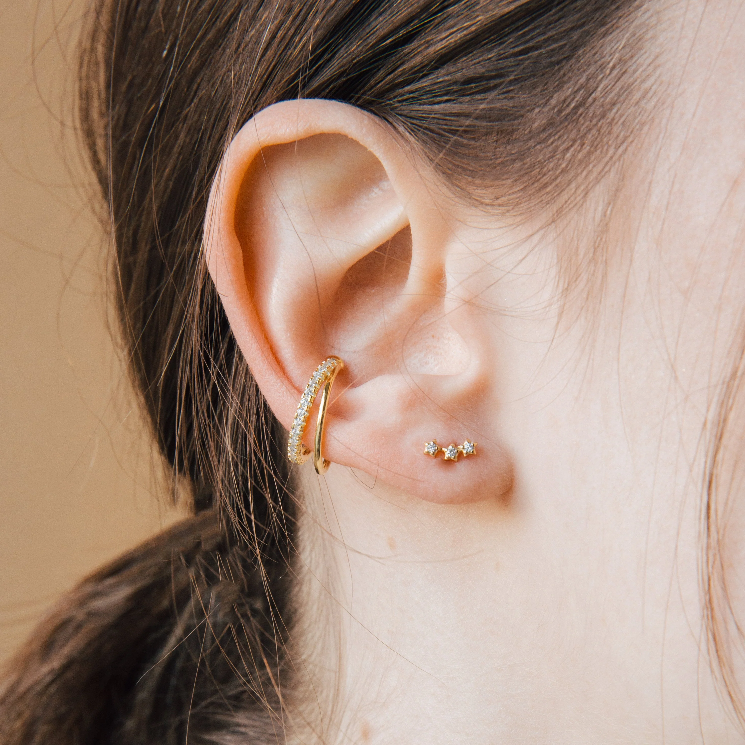 Stella Star Studs in 18K Gold - Image 2