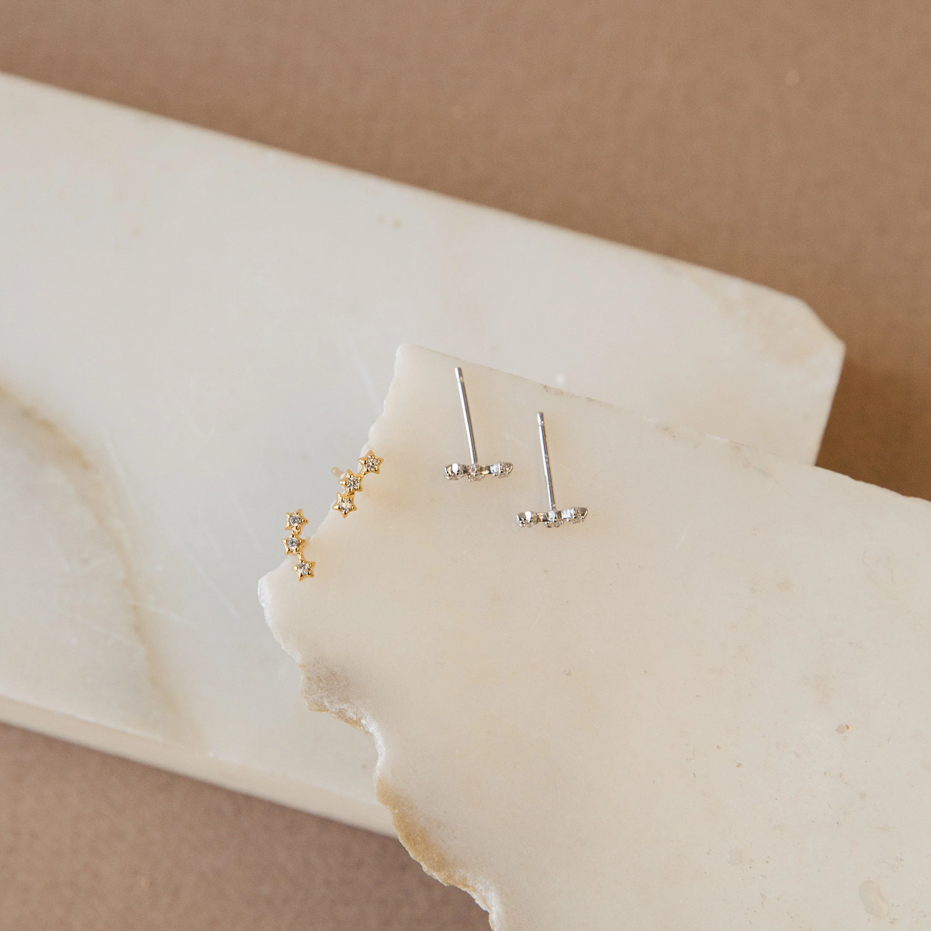 Stella Star Studs in 18K Gold - Image 4