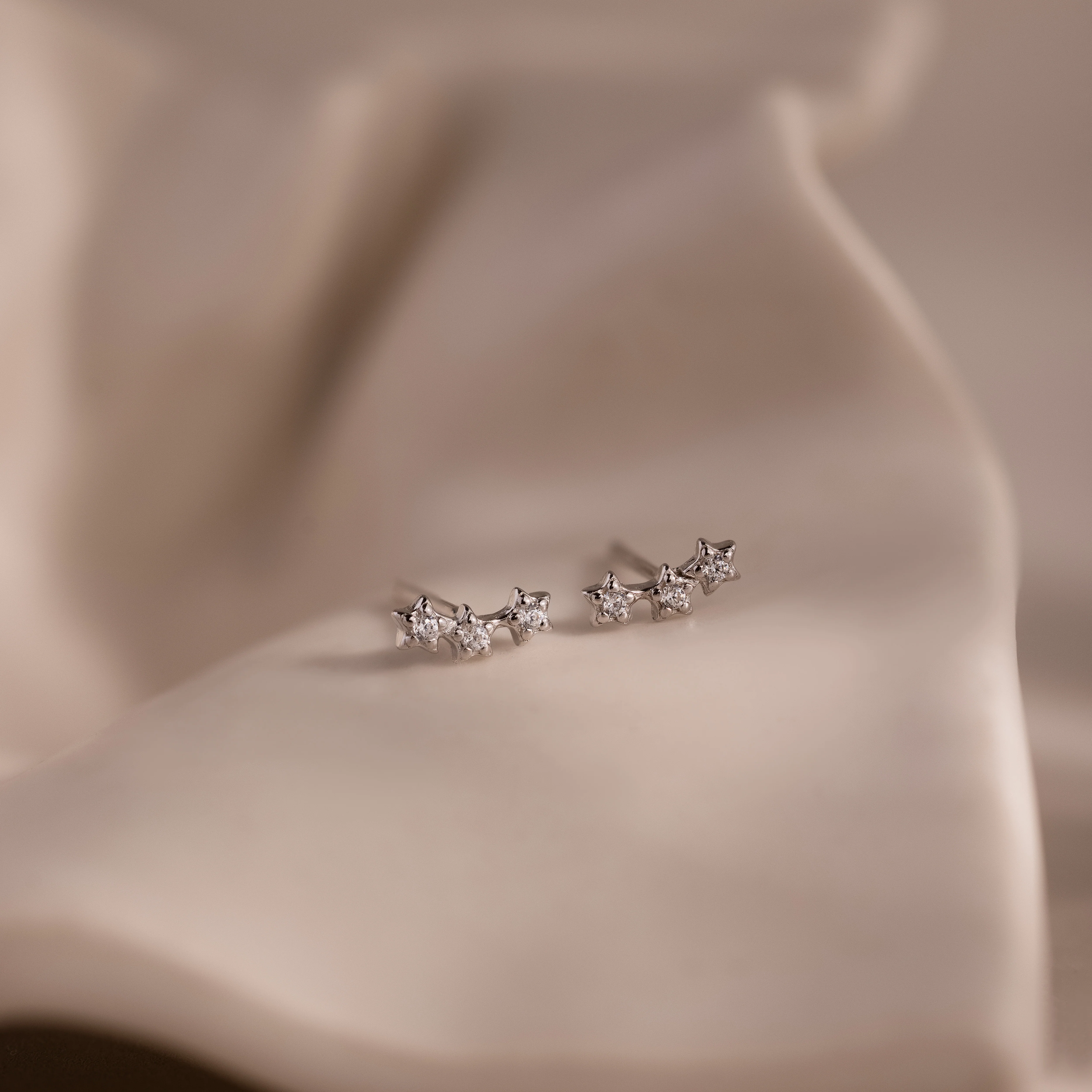 Stella Star Studs in Silver