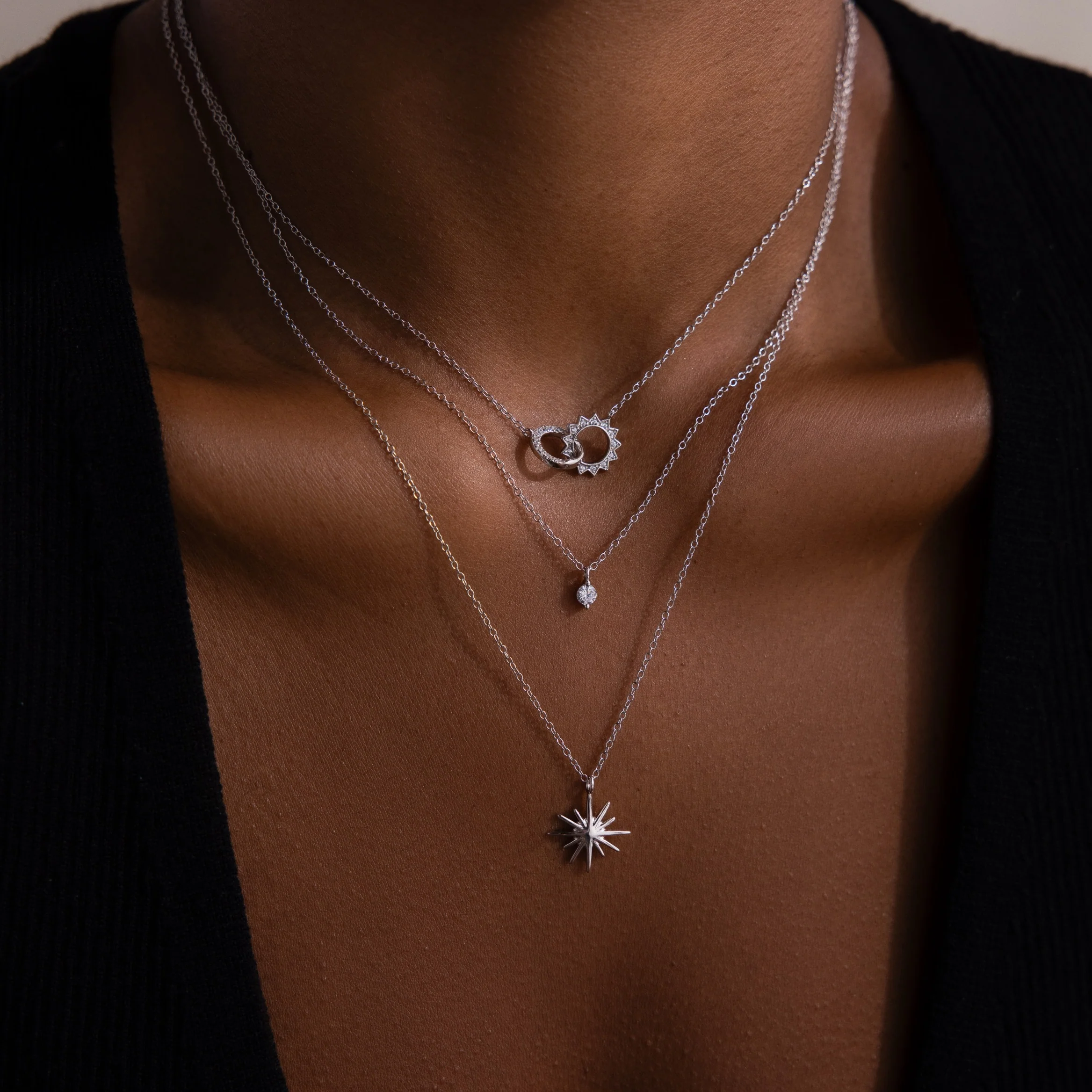 Sun & Moon Eternity Necklace - Image 8
