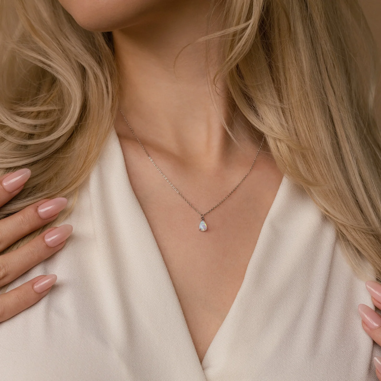 Tabitha Opal Drop Necklace - Image 7