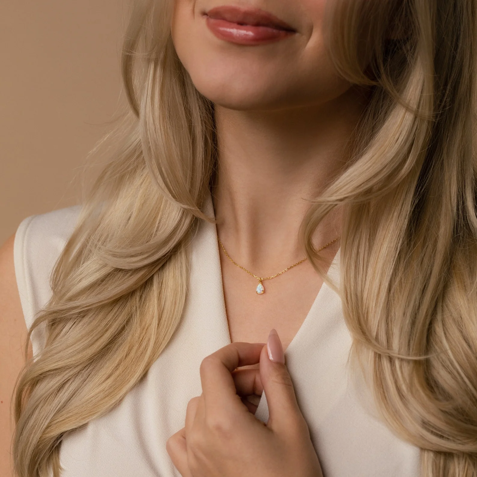 Tabitha Opal Drop Necklace - Image 9