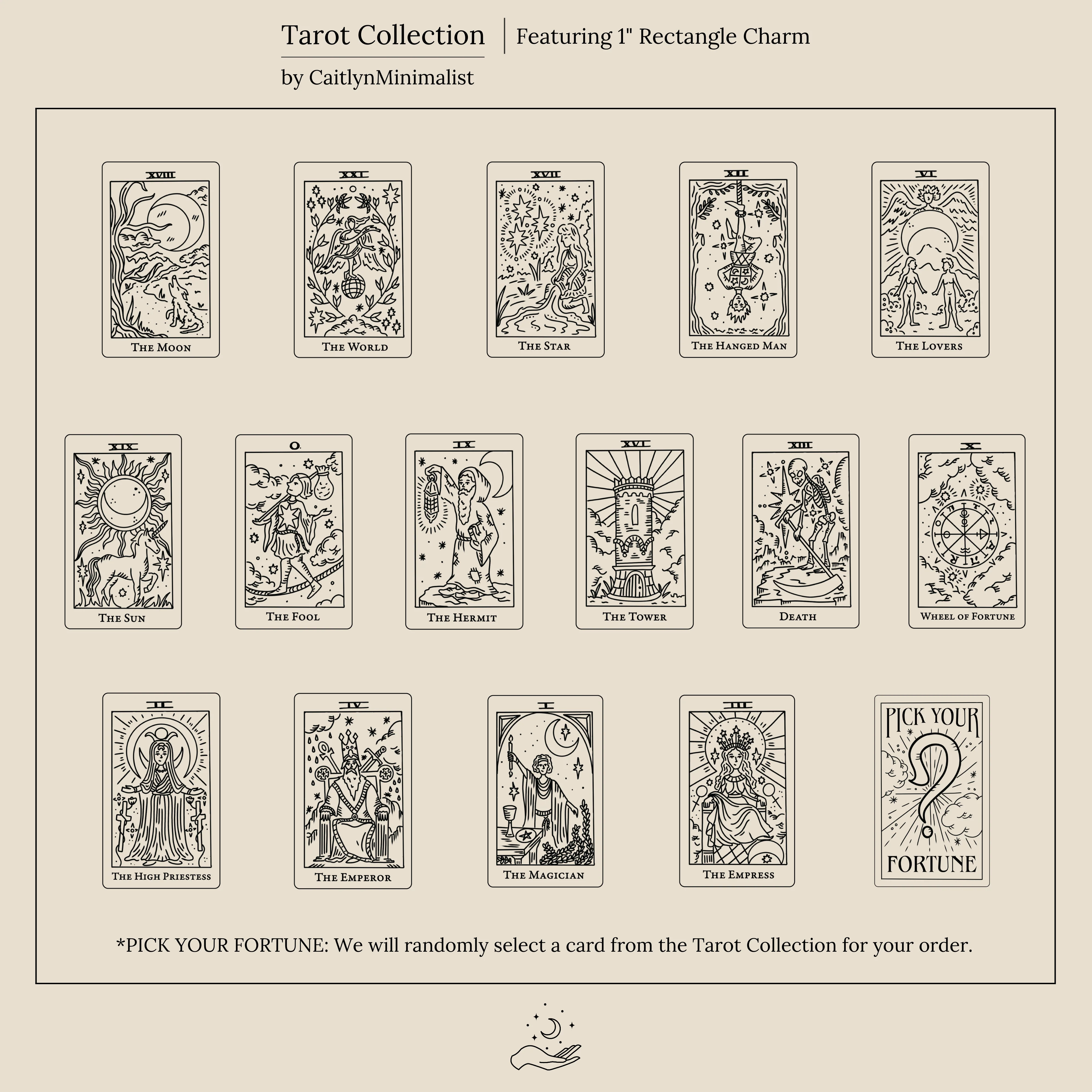 Tarot Necklace in Box Chain - Image 7