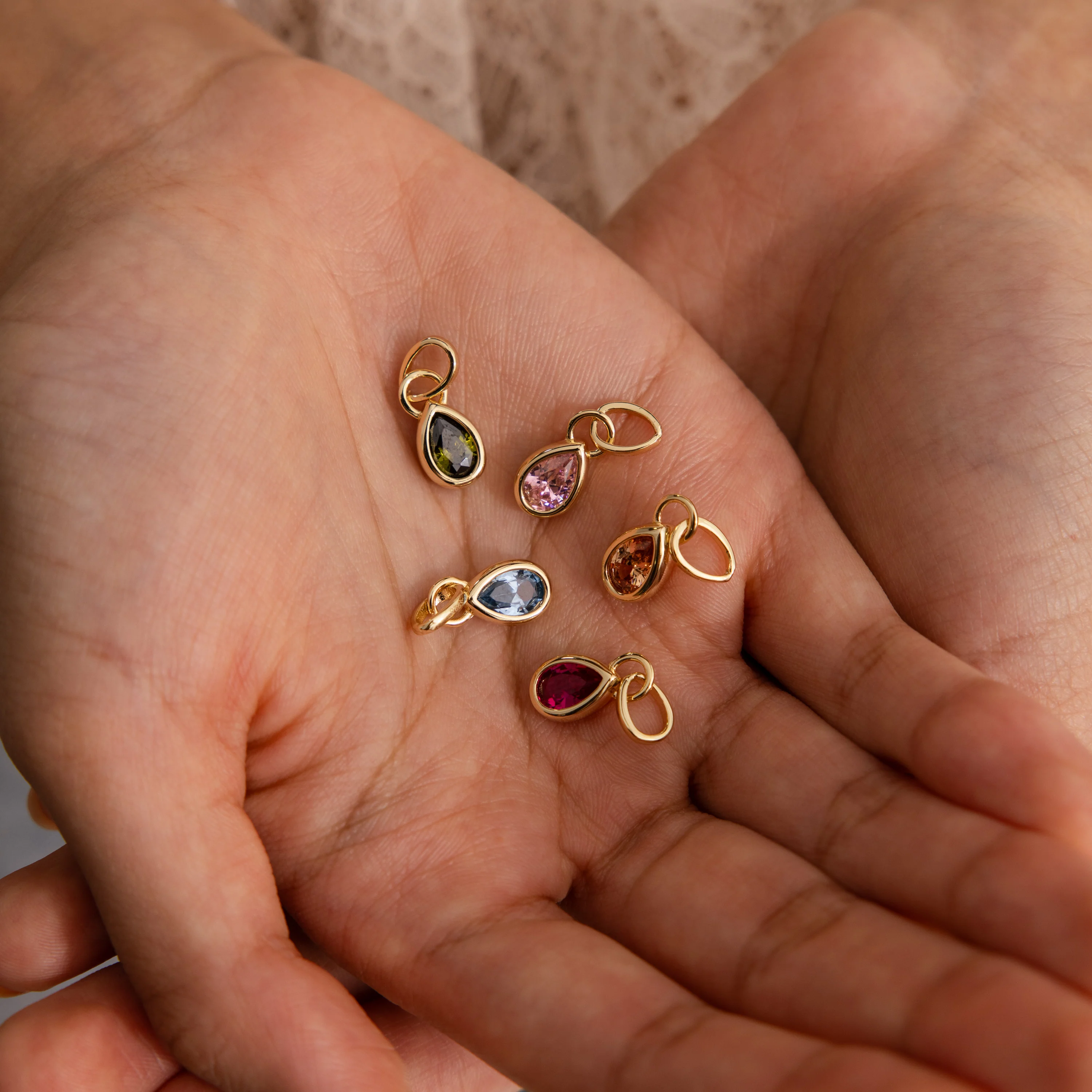 Teardrop Birthstone Charm - Image 12