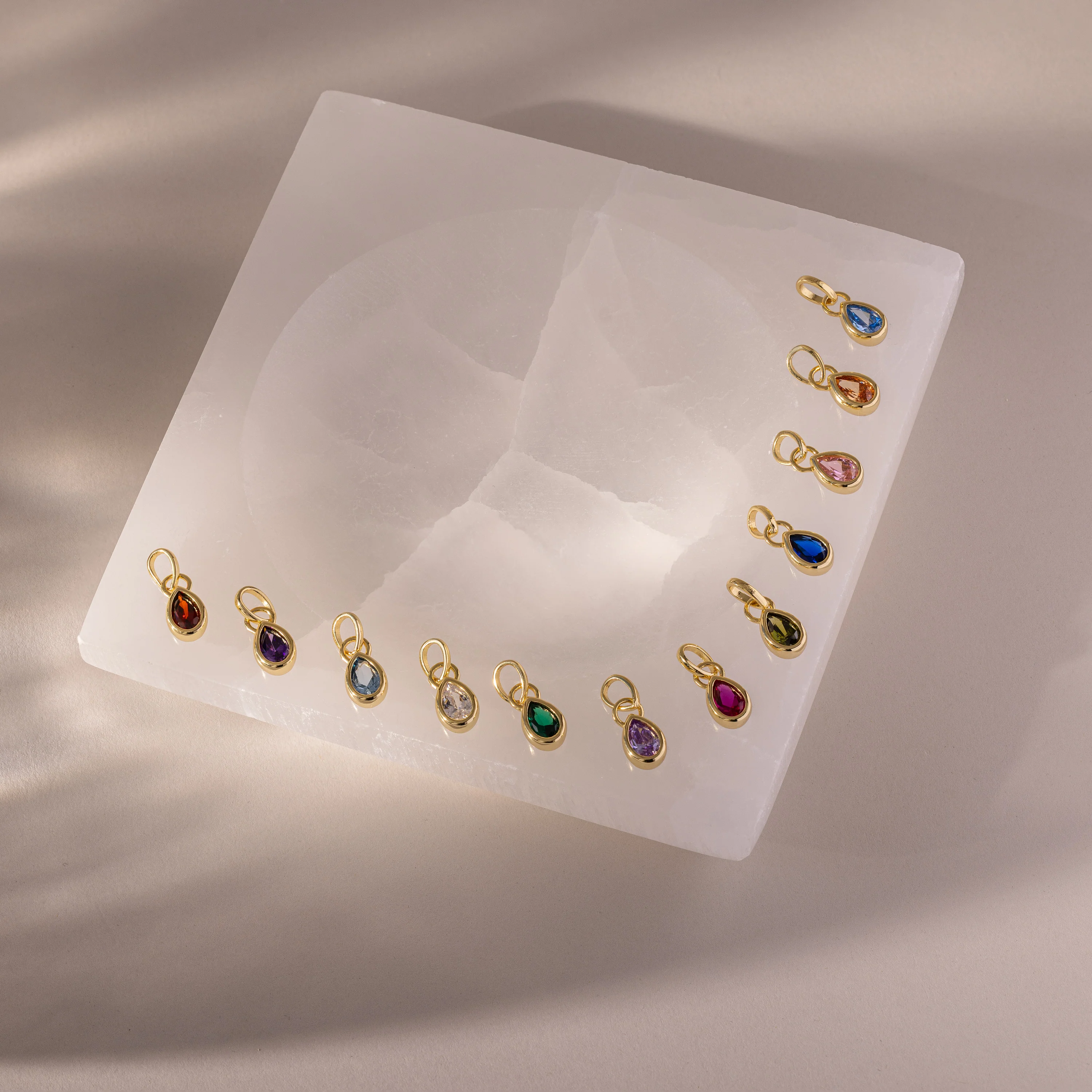Teardrop Birthstone Charm - Image 18