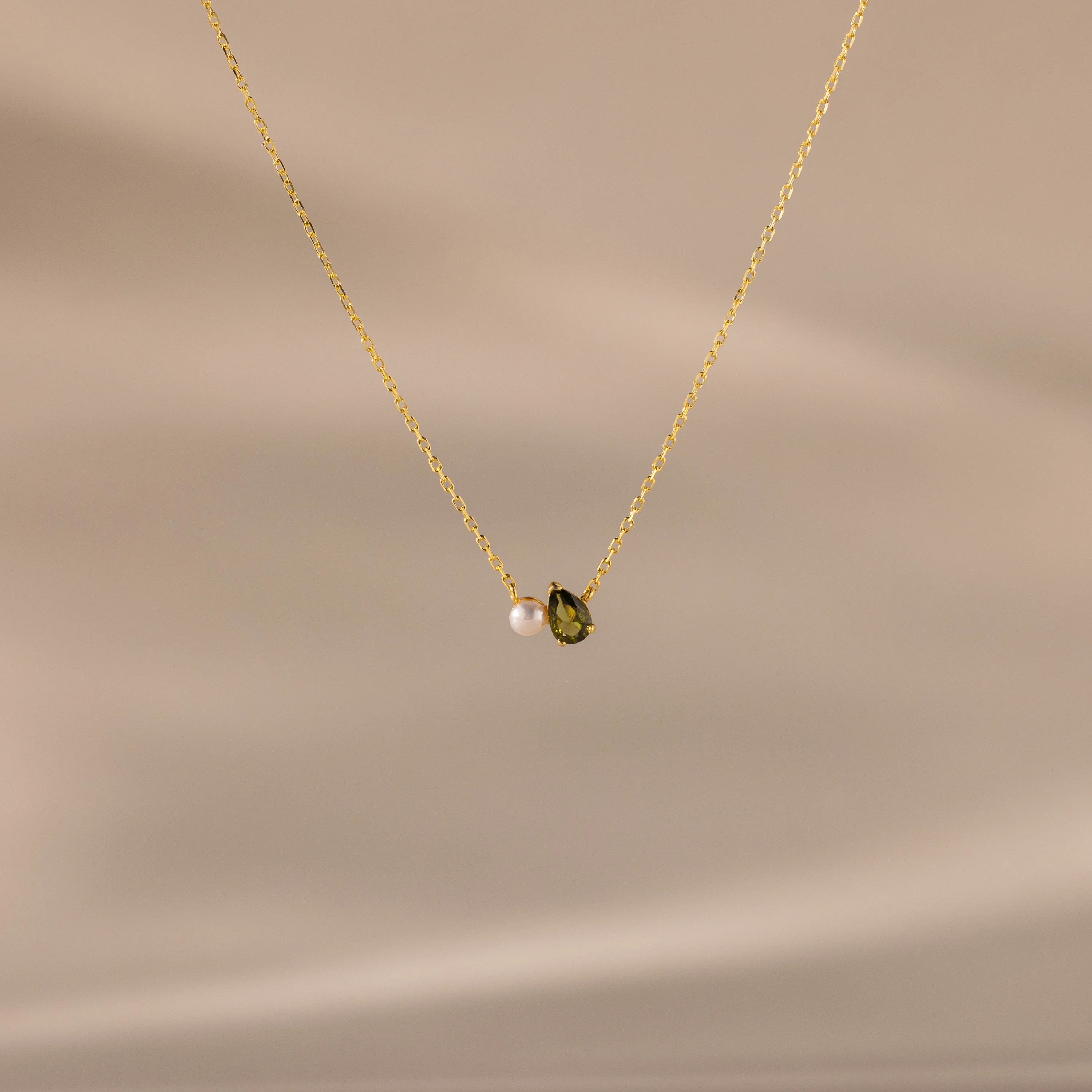 Teardrop Birthstone & Pearl Necklace - Image 16