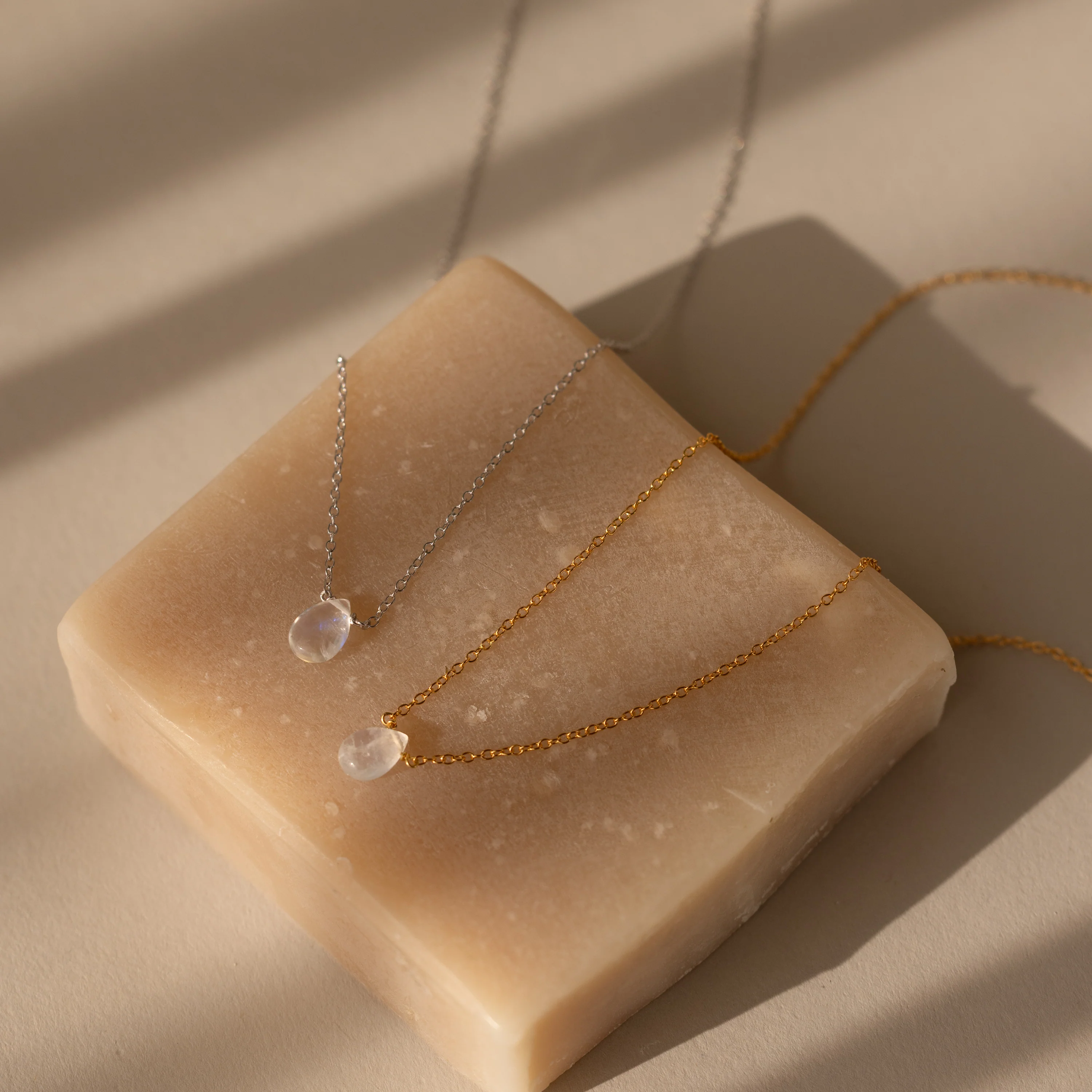 Teardrop Moonstone Necklace - Image 6