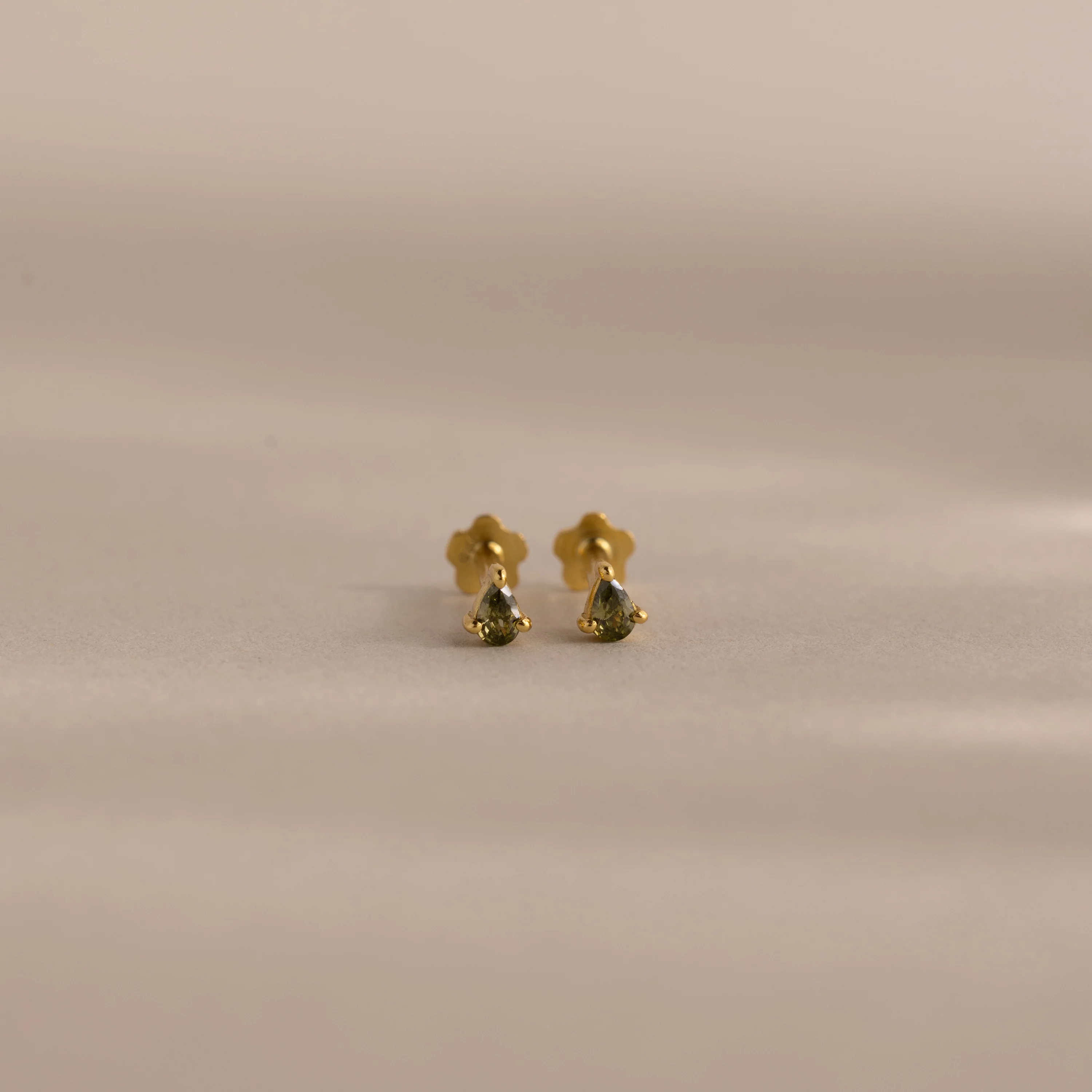 Teardrop Birthstone Flatback Studs - Image 7