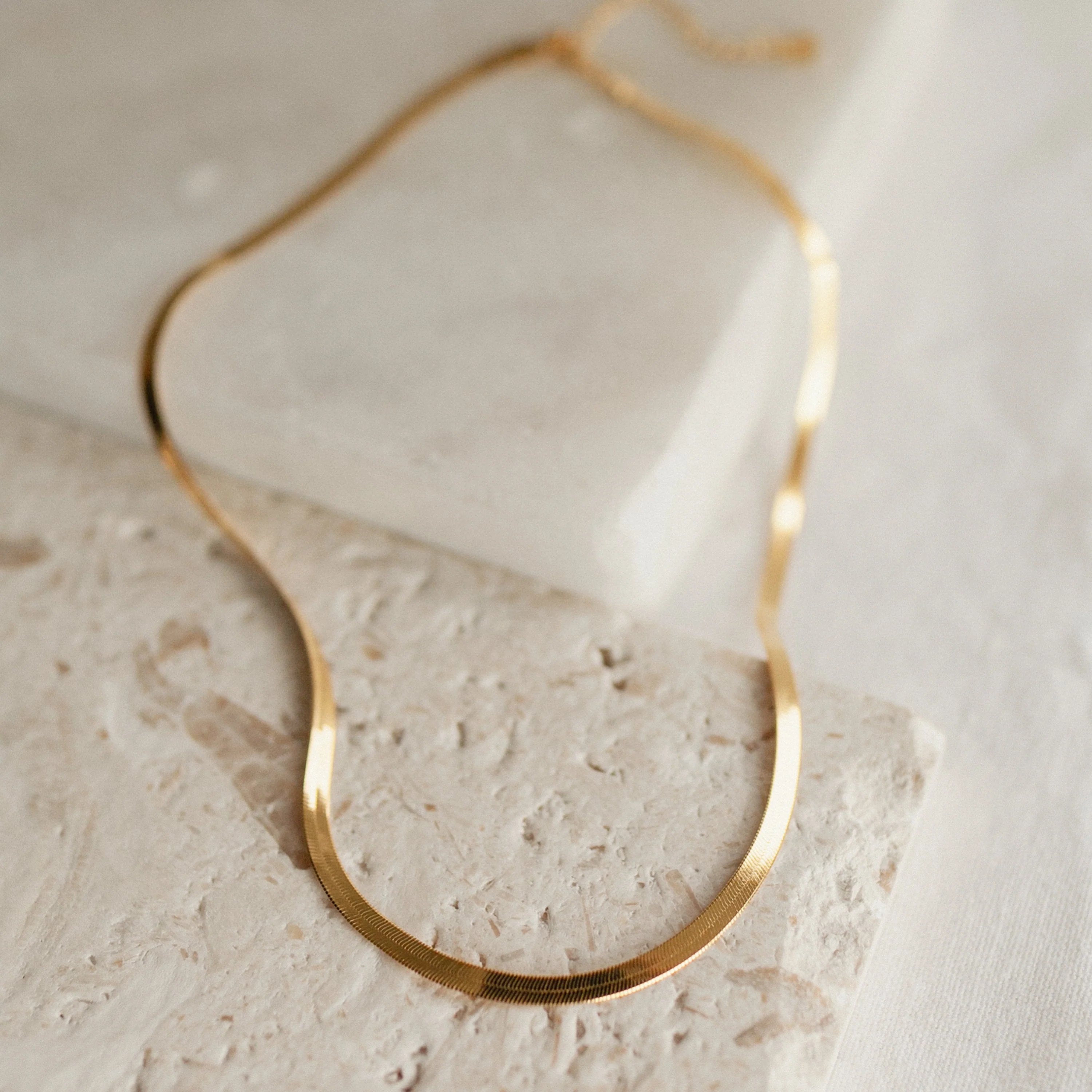 Thick Herringbone Necklace - Image 7