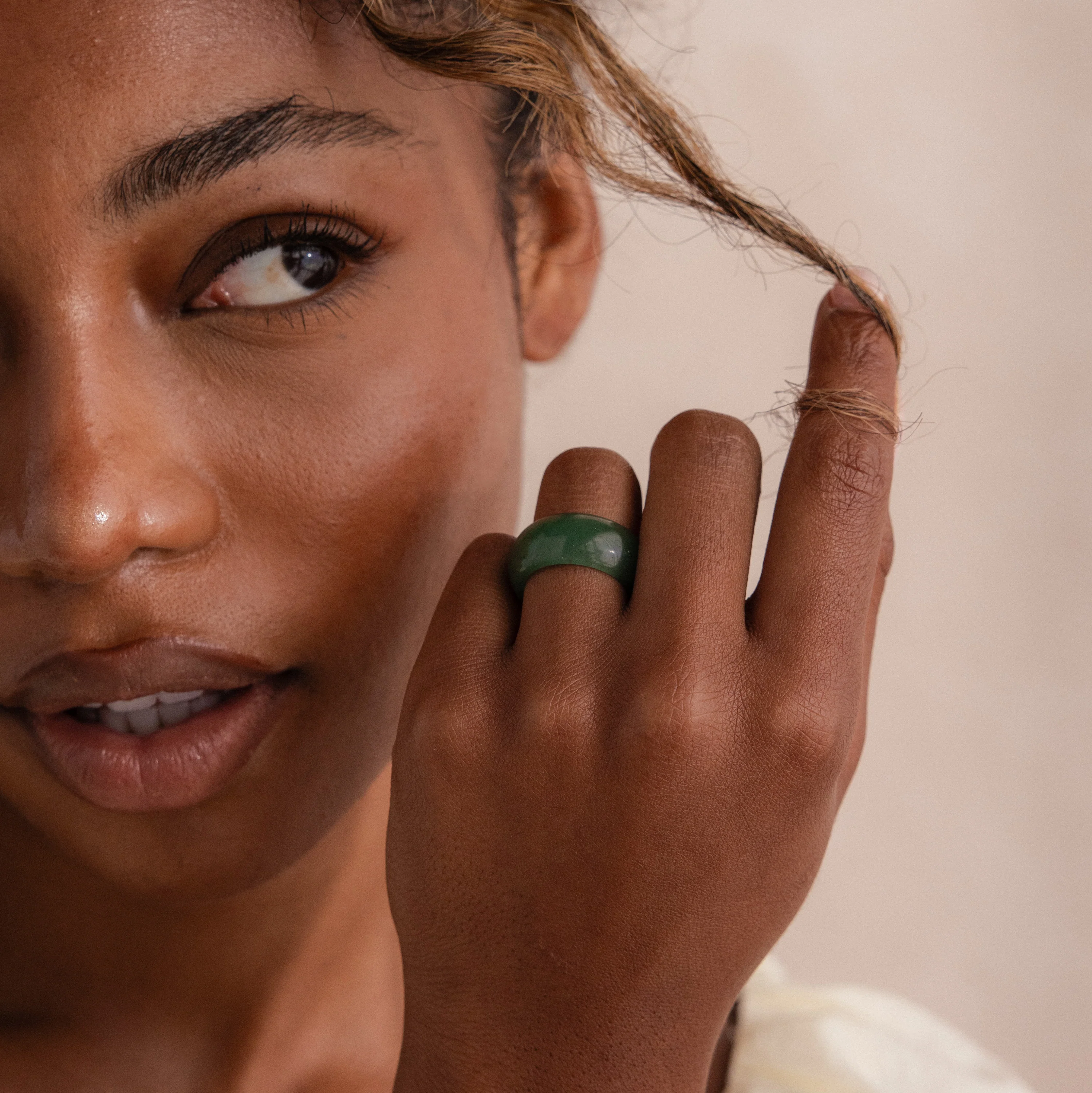 Thick Jade Ring - Image 8