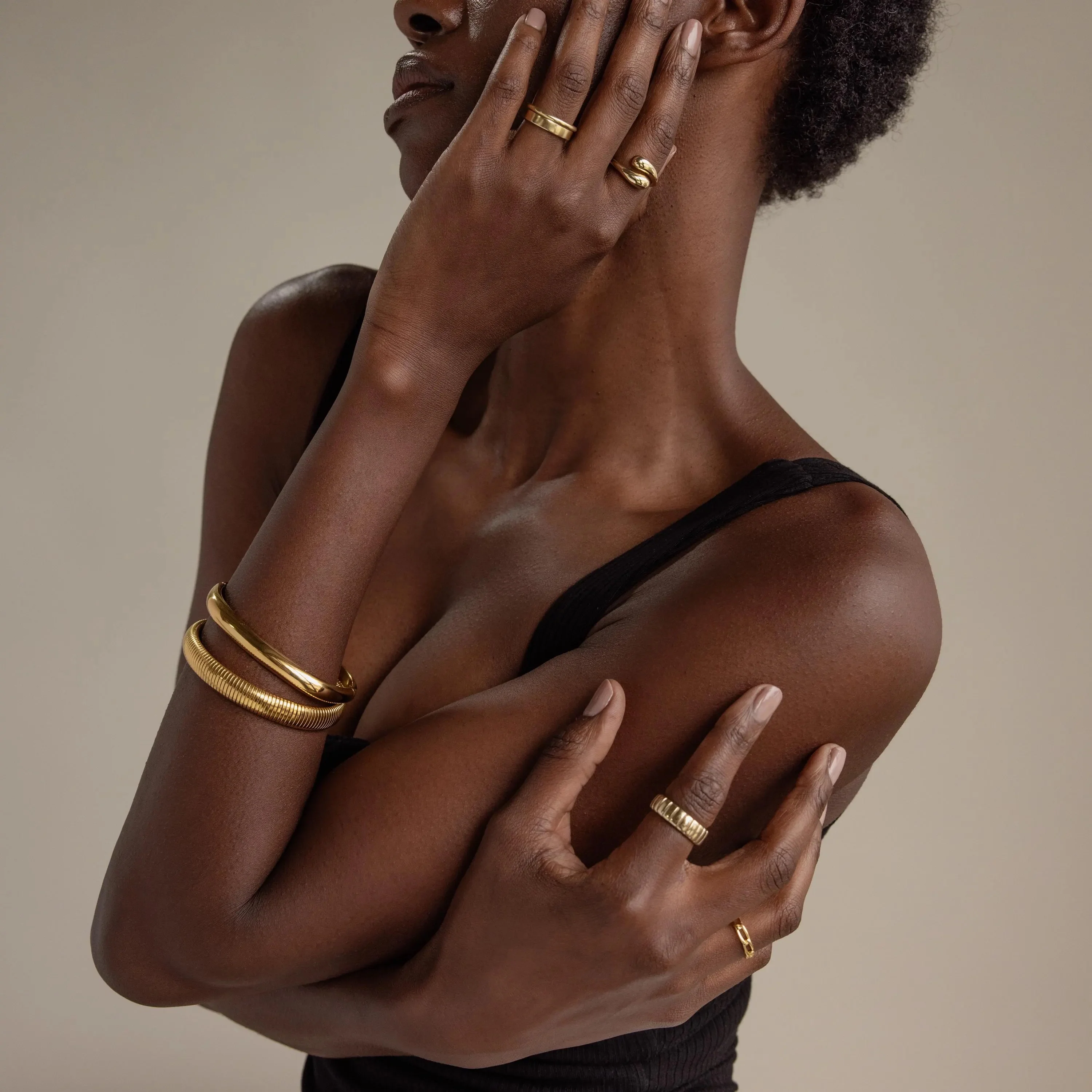 Thick Snake Chain Bangle - Image 6