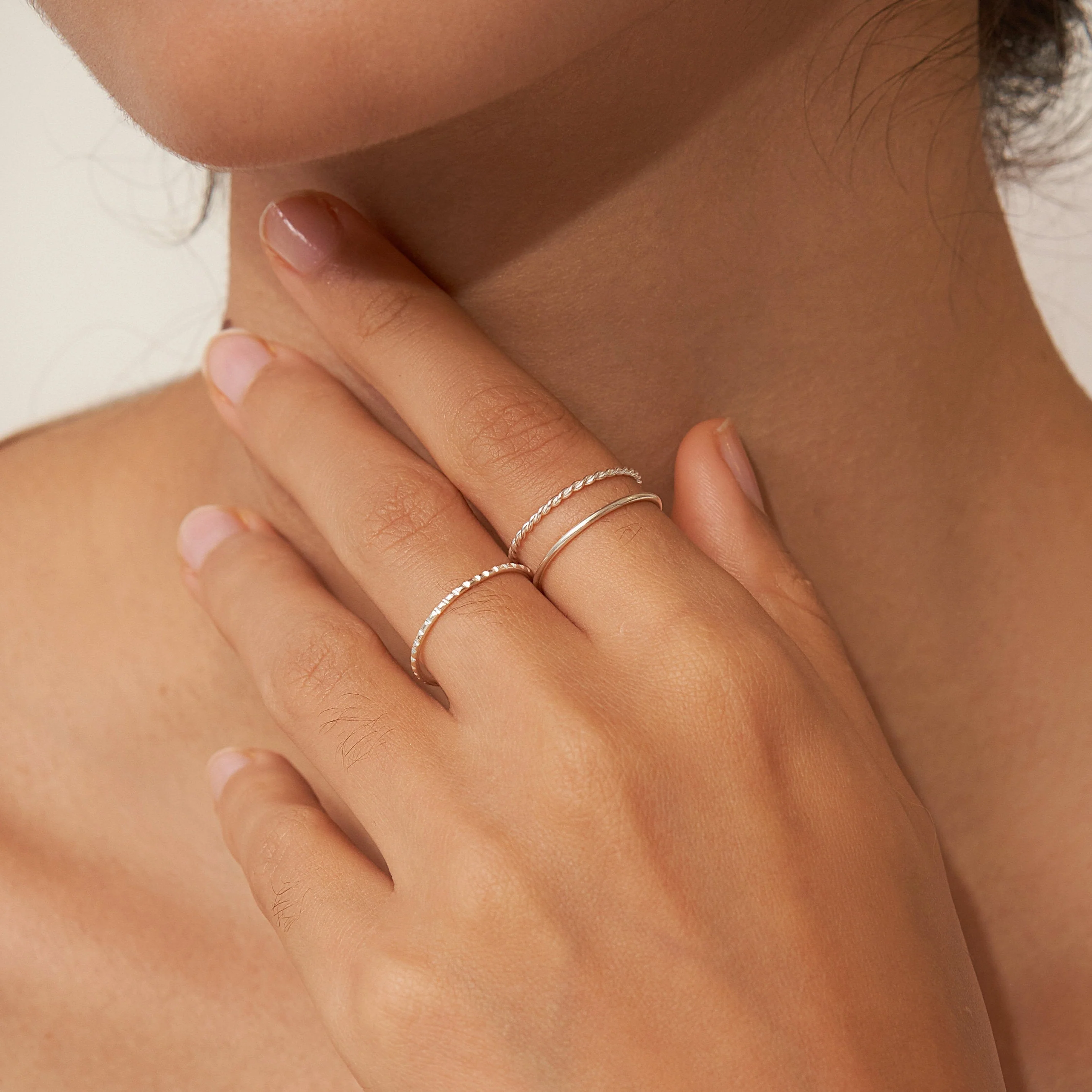 Thin Stacking Rings Set - Image 4