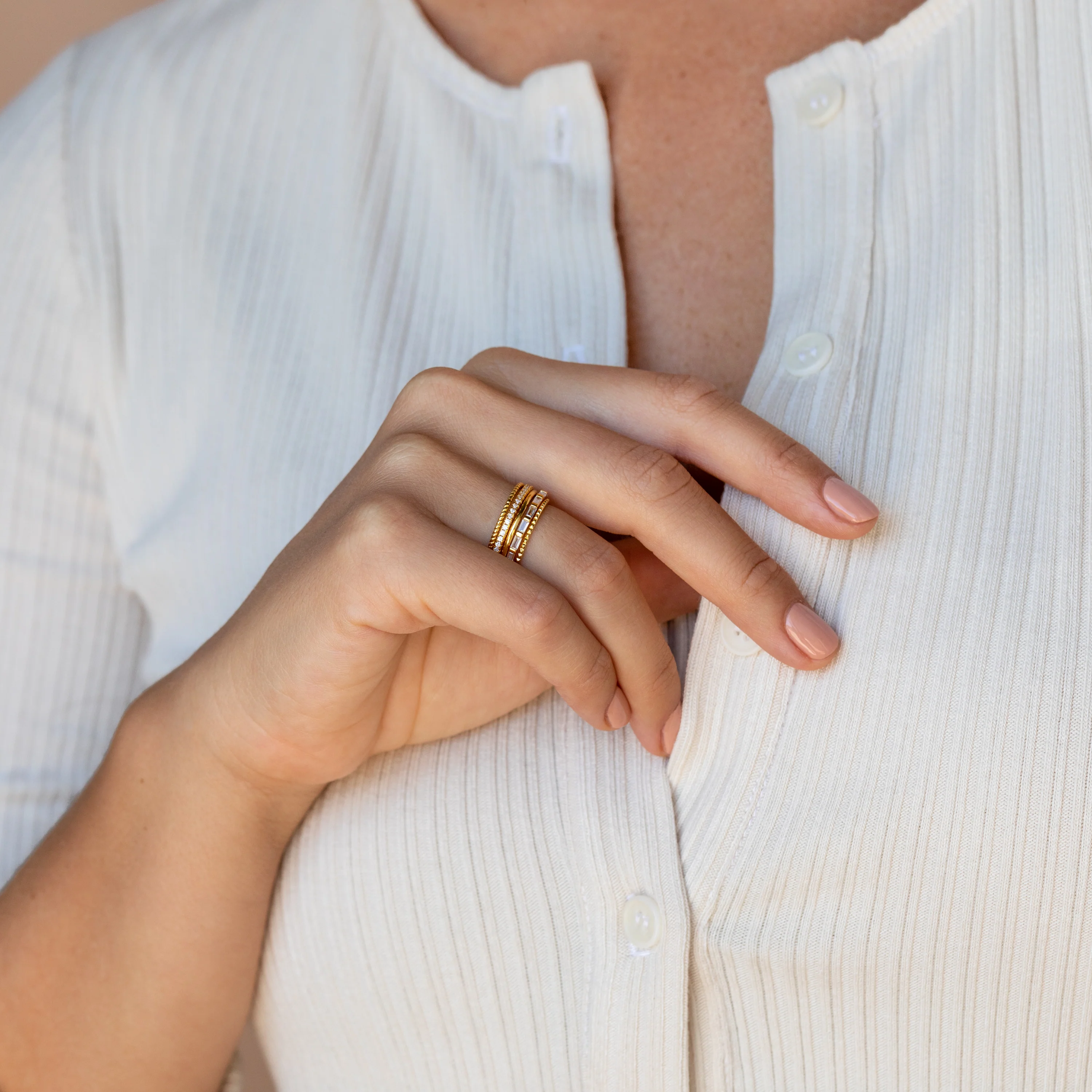 Thin Stacking Rings Set - Image 8
