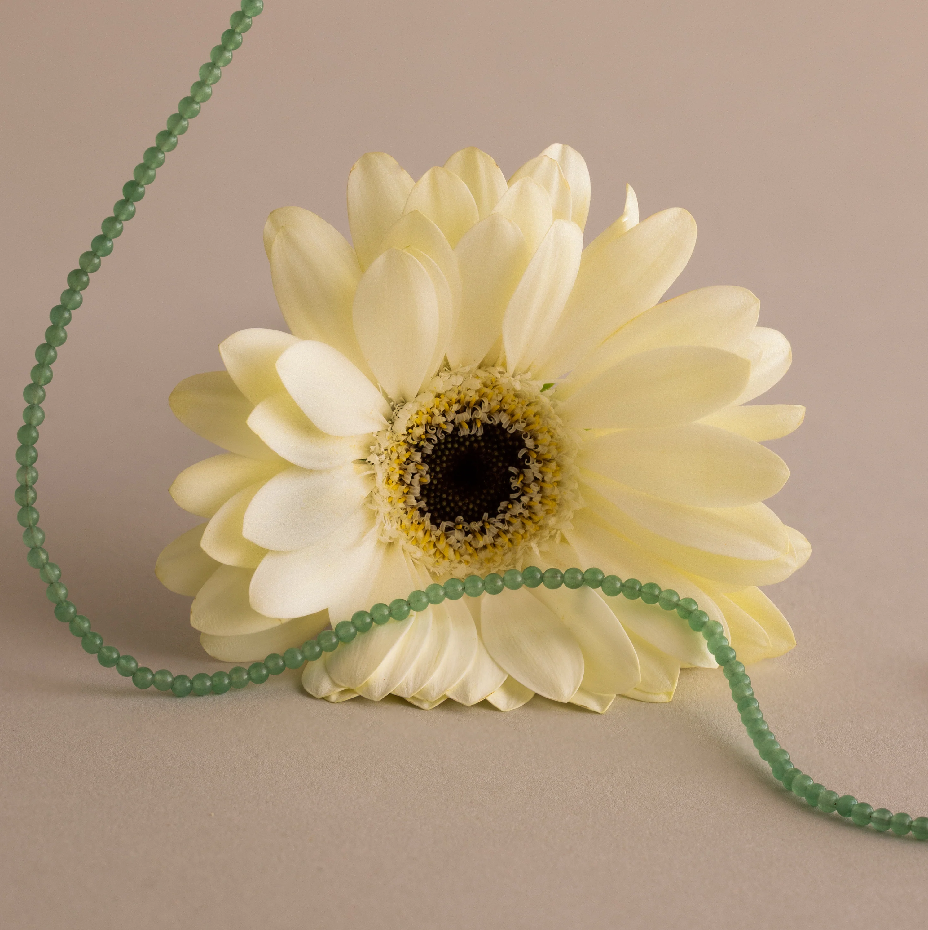 Tiny Aventurine Choker Necklace in Silver - Image 7