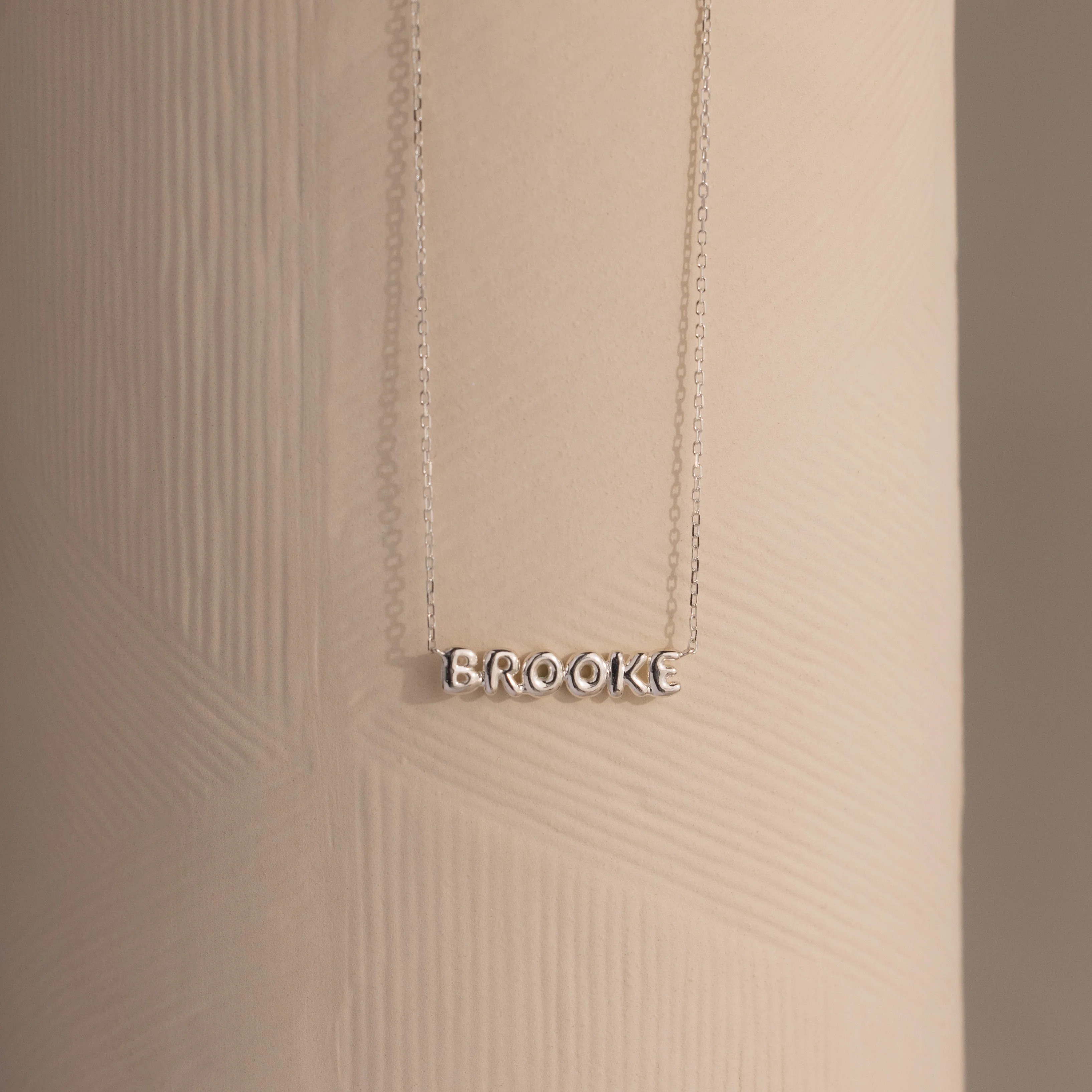 Tiny Bubble Name Necklace - Image 4