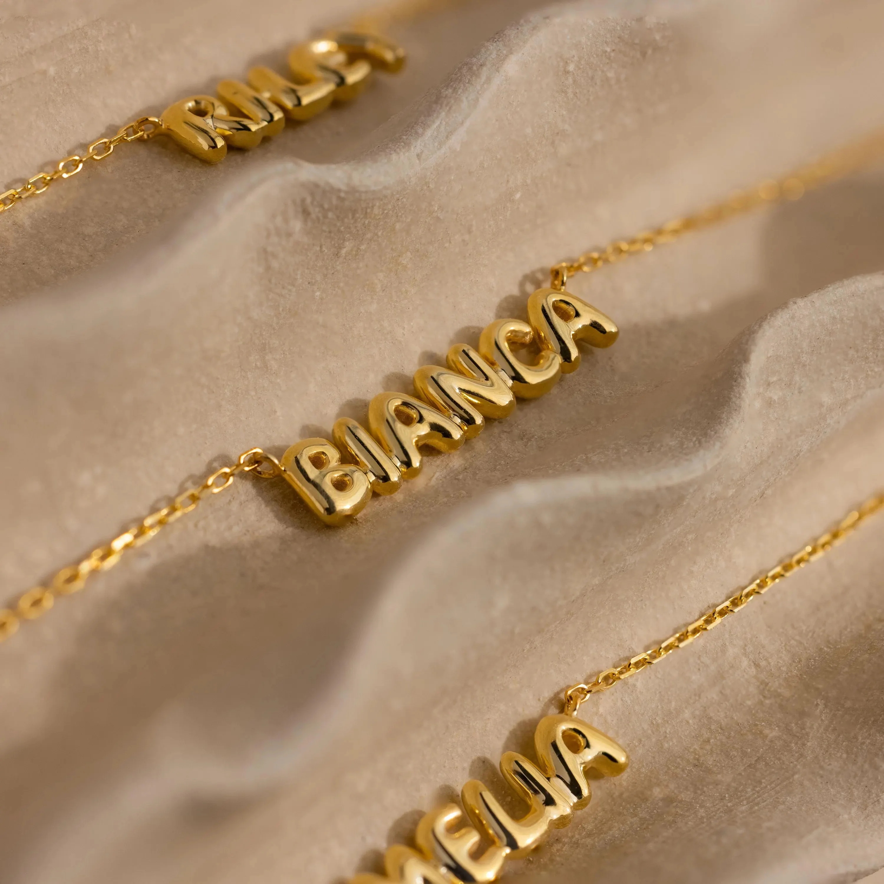 Tiny Bubble Name Necklace - Image 5