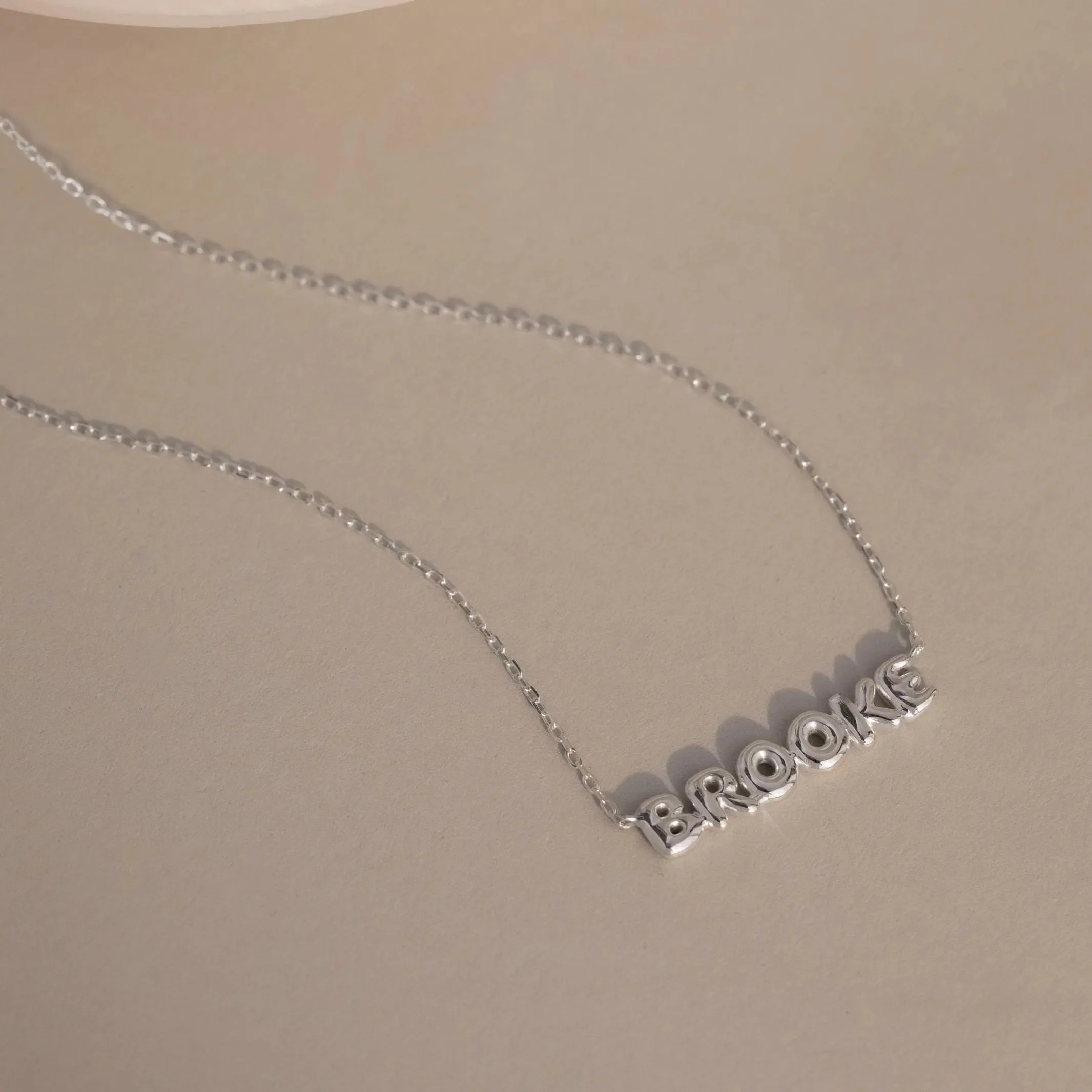 Tiny Bubble Name Necklace - Image 7