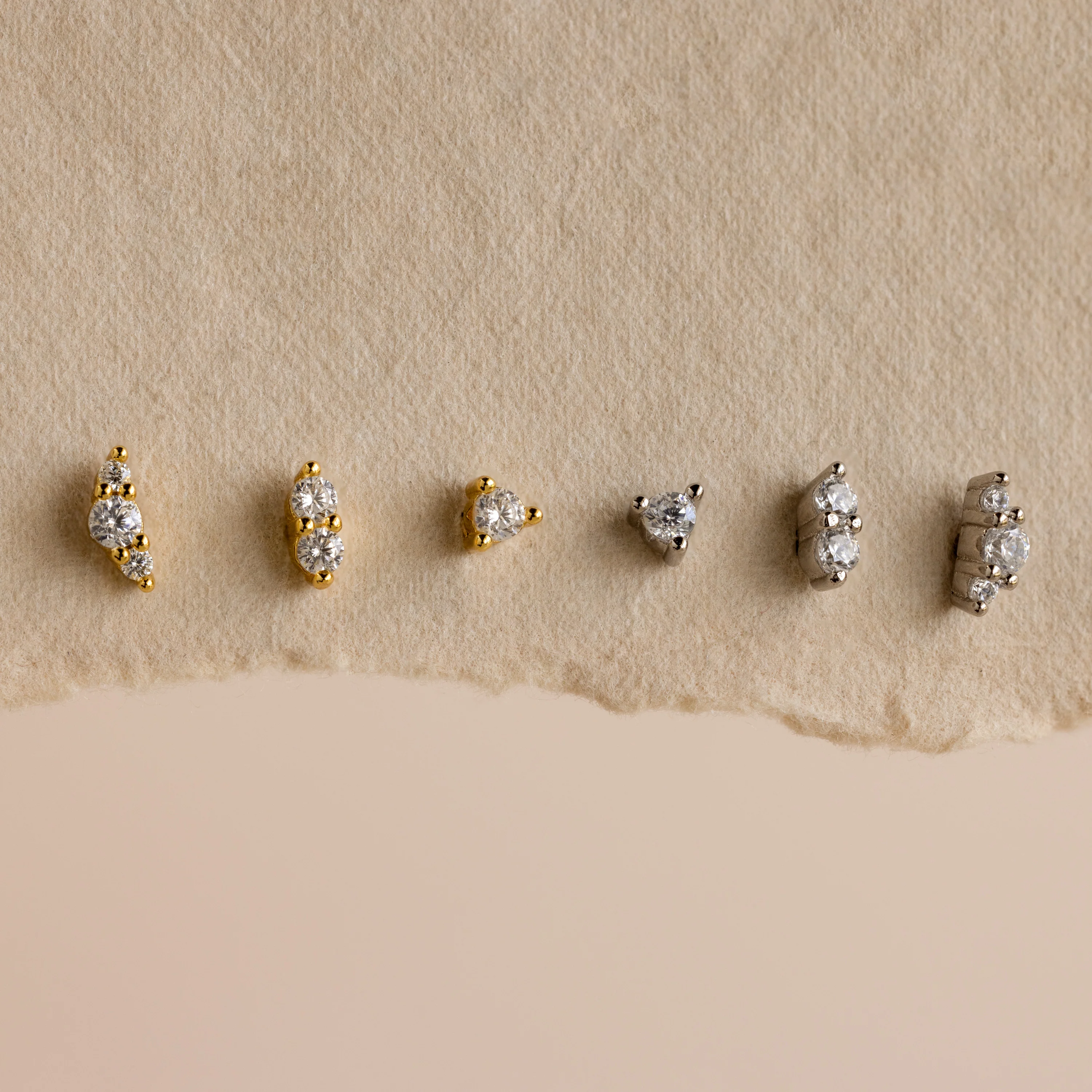 Tiny Diamond Flatback Studs Set - Image 8