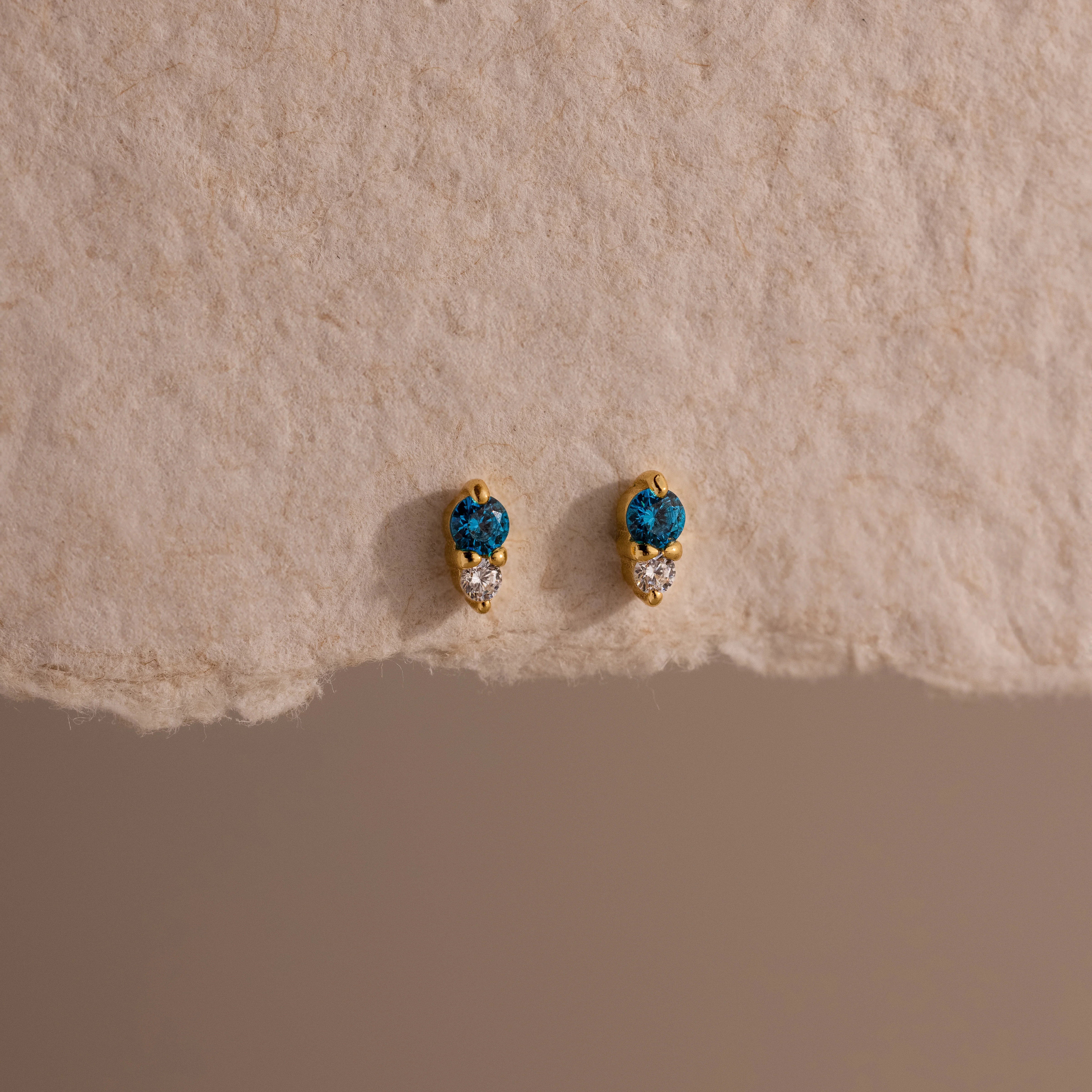Tiny Duo Birthstone Flatback Studs - Image 10