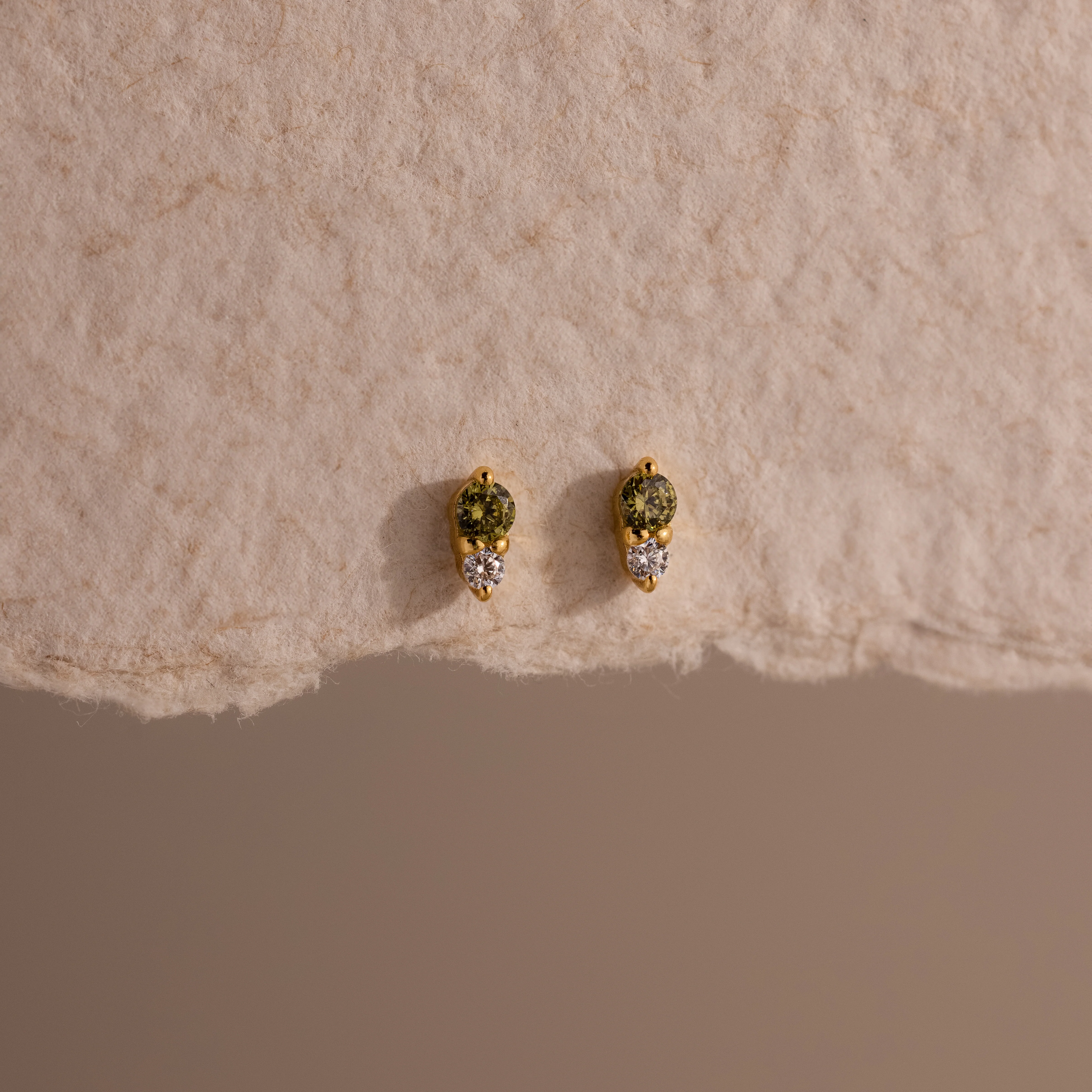 Tiny Duo Birthstone Flatback Studs - Image 7