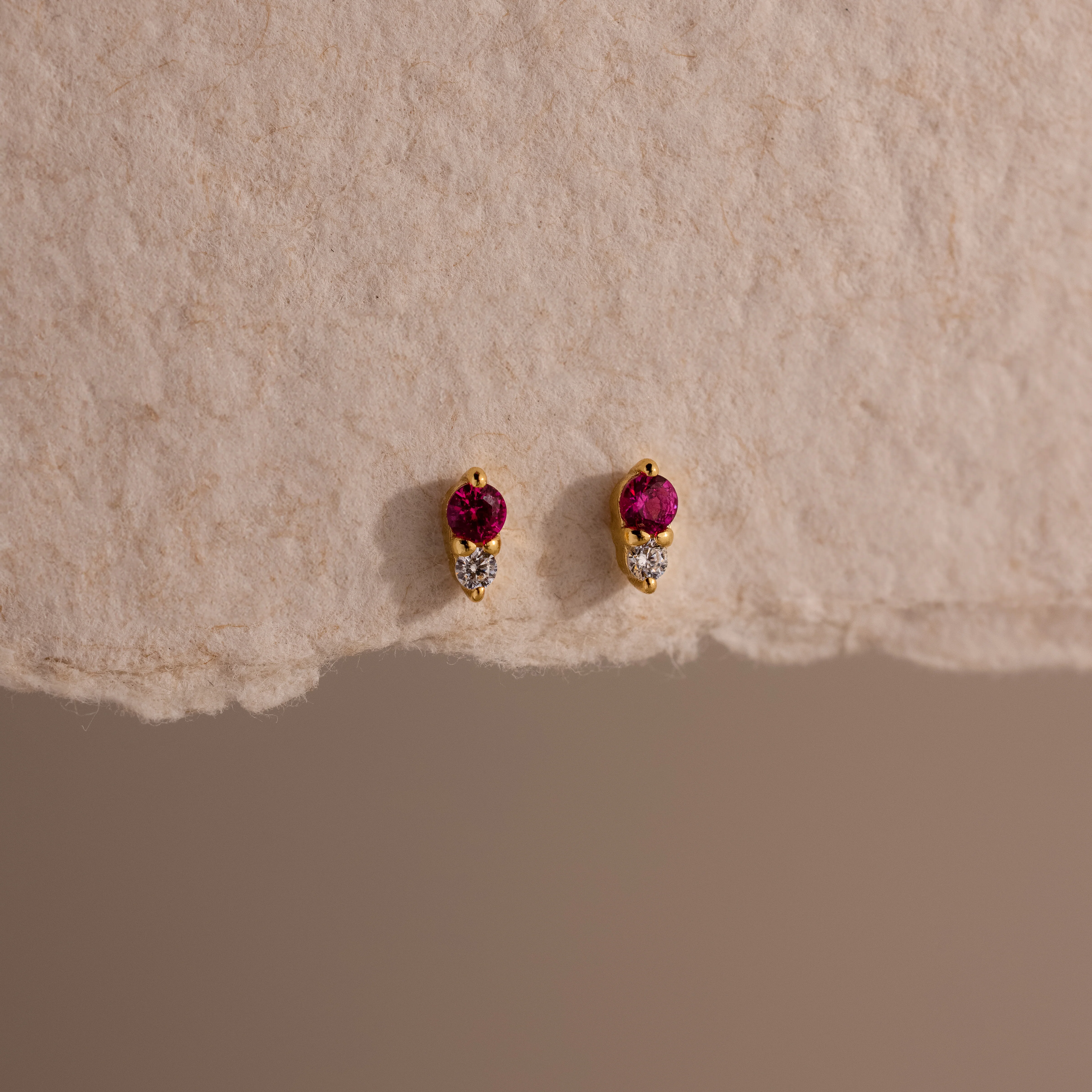 Tiny Duo Birthstone Flatback Studs - Image 13