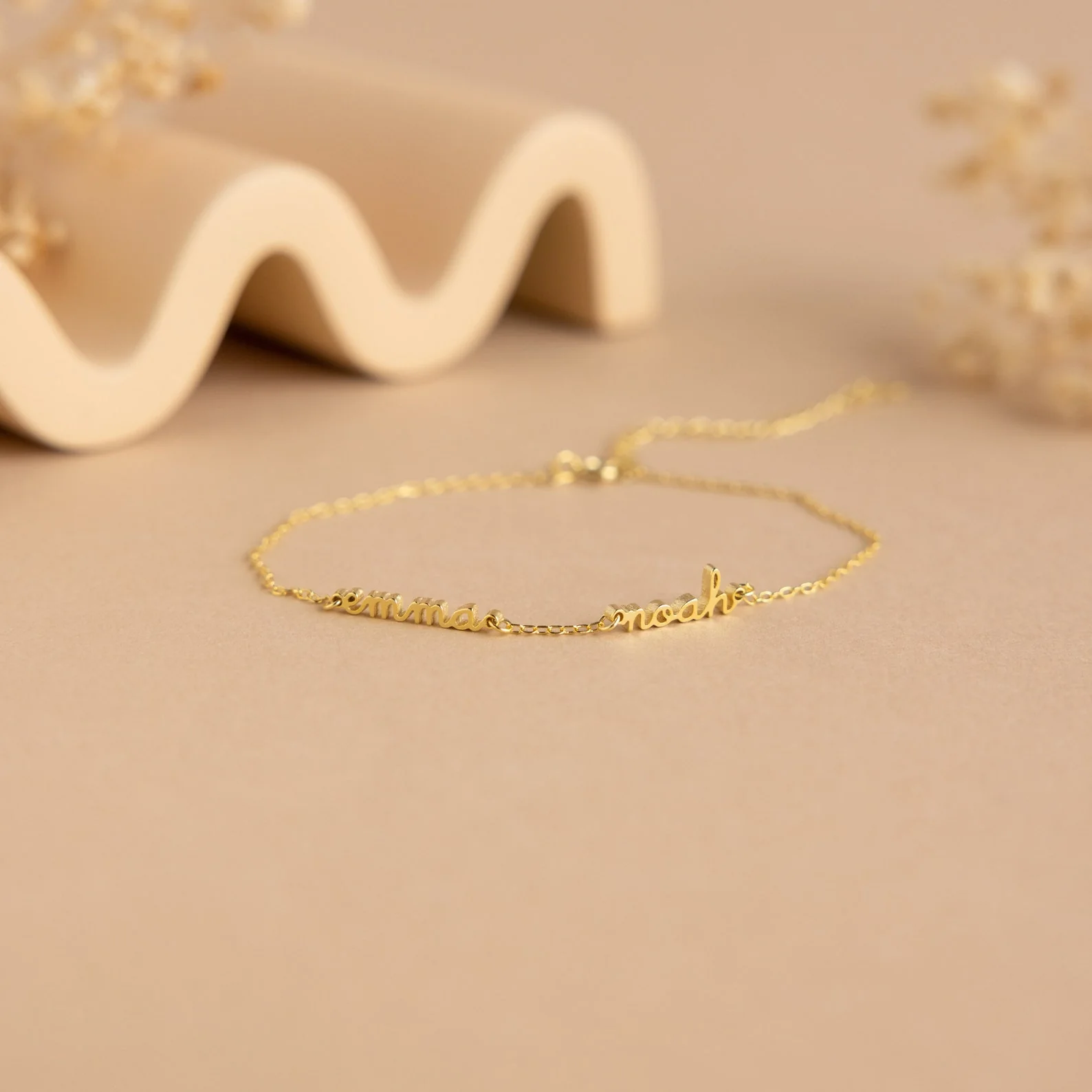 Tiny Multiple Name Bracelet - Image 2