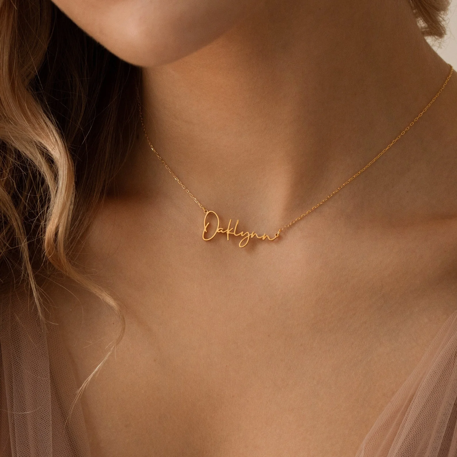 Tiny Summer Name Necklace - Image 3