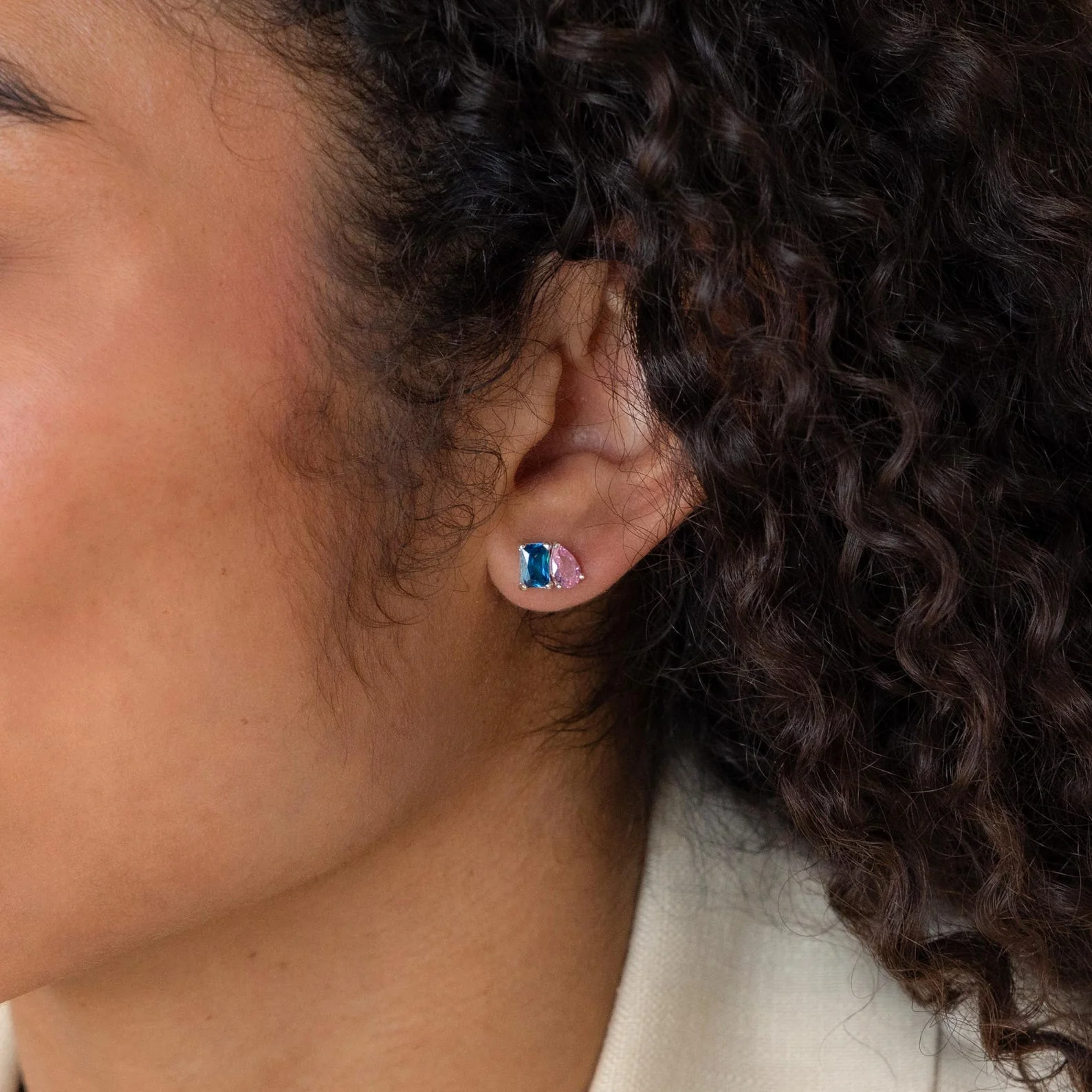 Toi et Moi Birthstone Earrings - Image 4