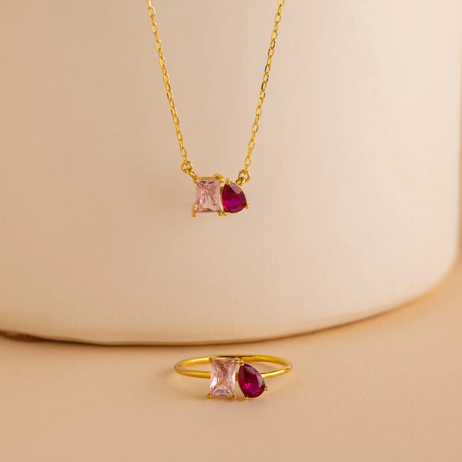 Toi et Moi Birthstone Ring in 18K Gold - Image 3