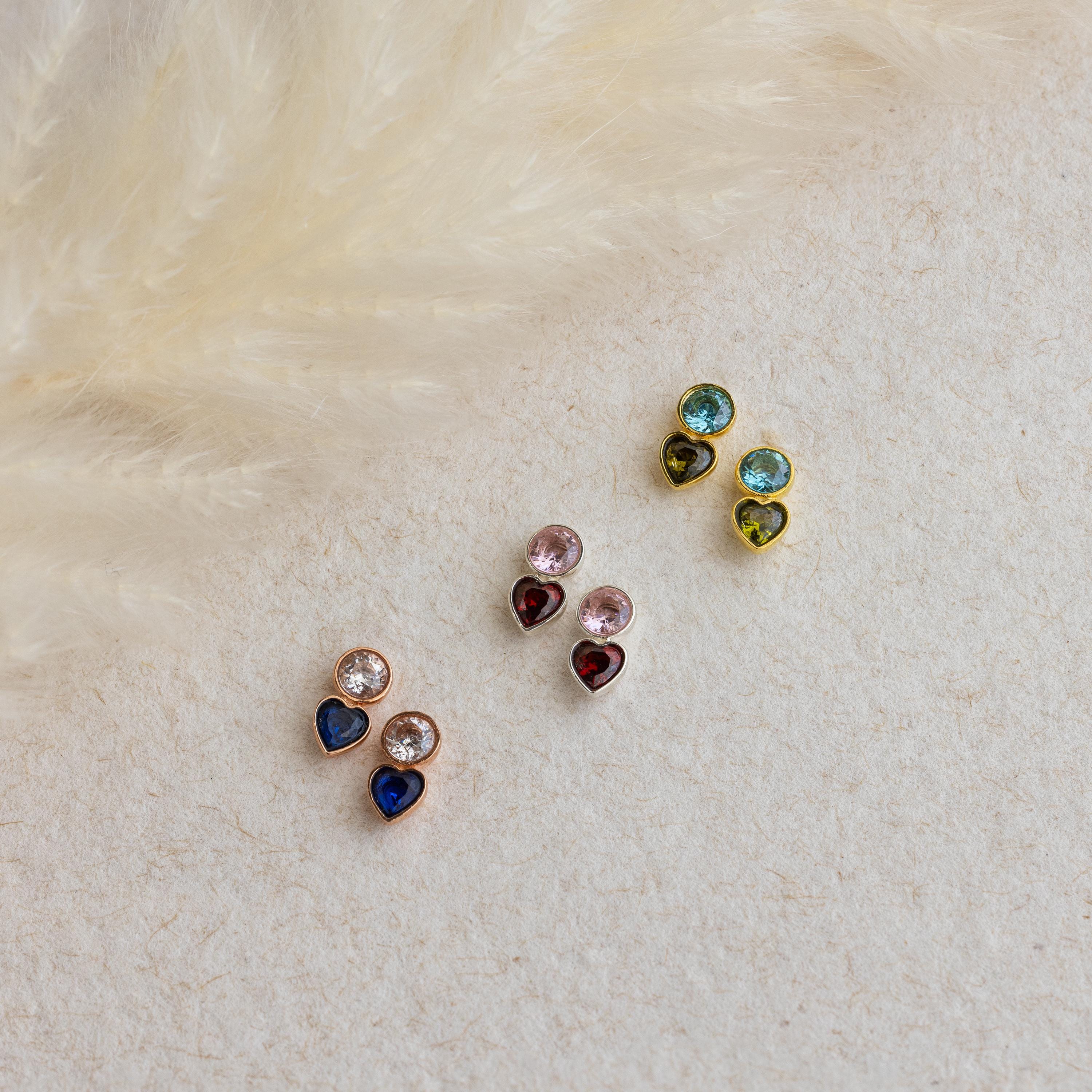 Toi et Moi Birthstone Studs - Image 6