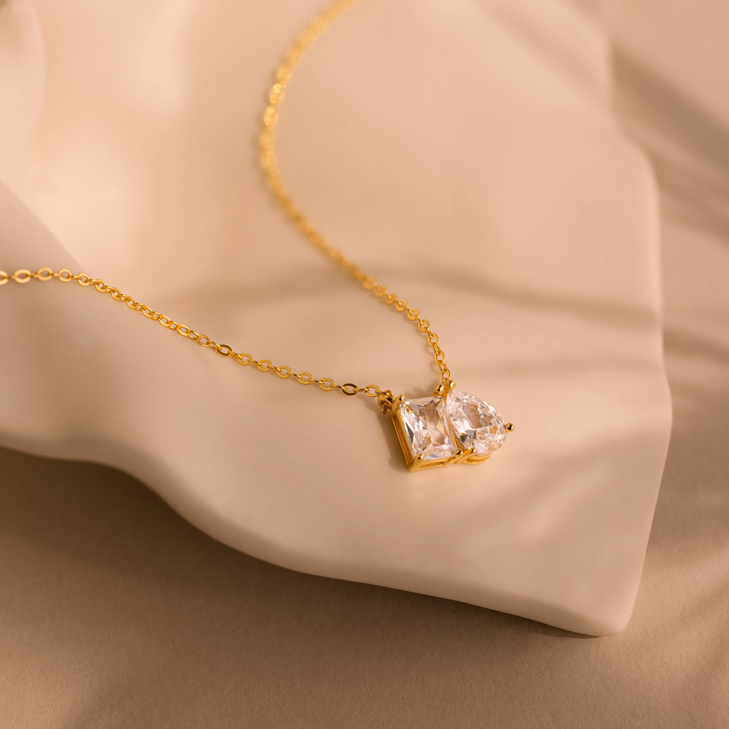 Toi et Moi Diamond Necklace - Image 2