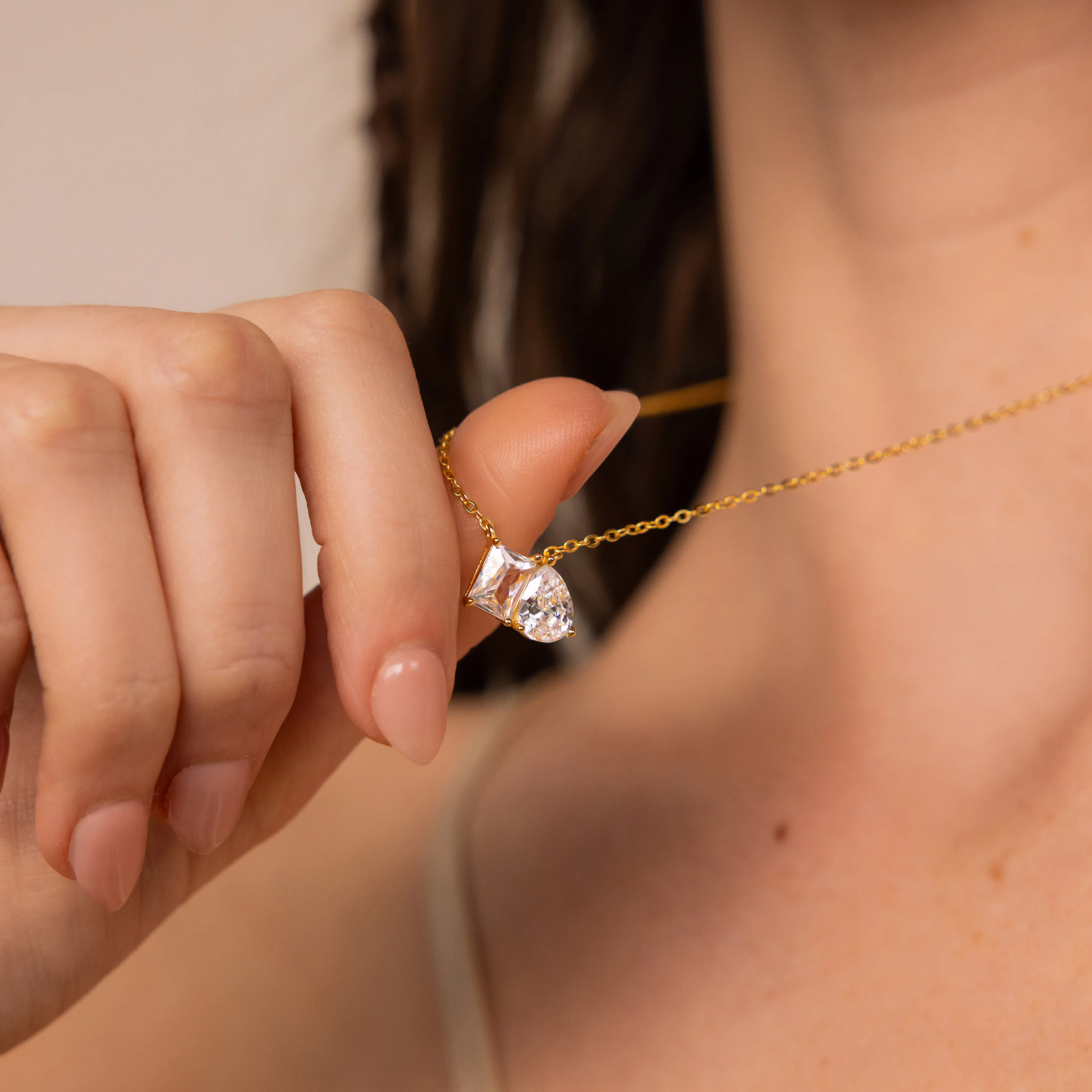 Toi et Moi Diamond Necklace - Image 4