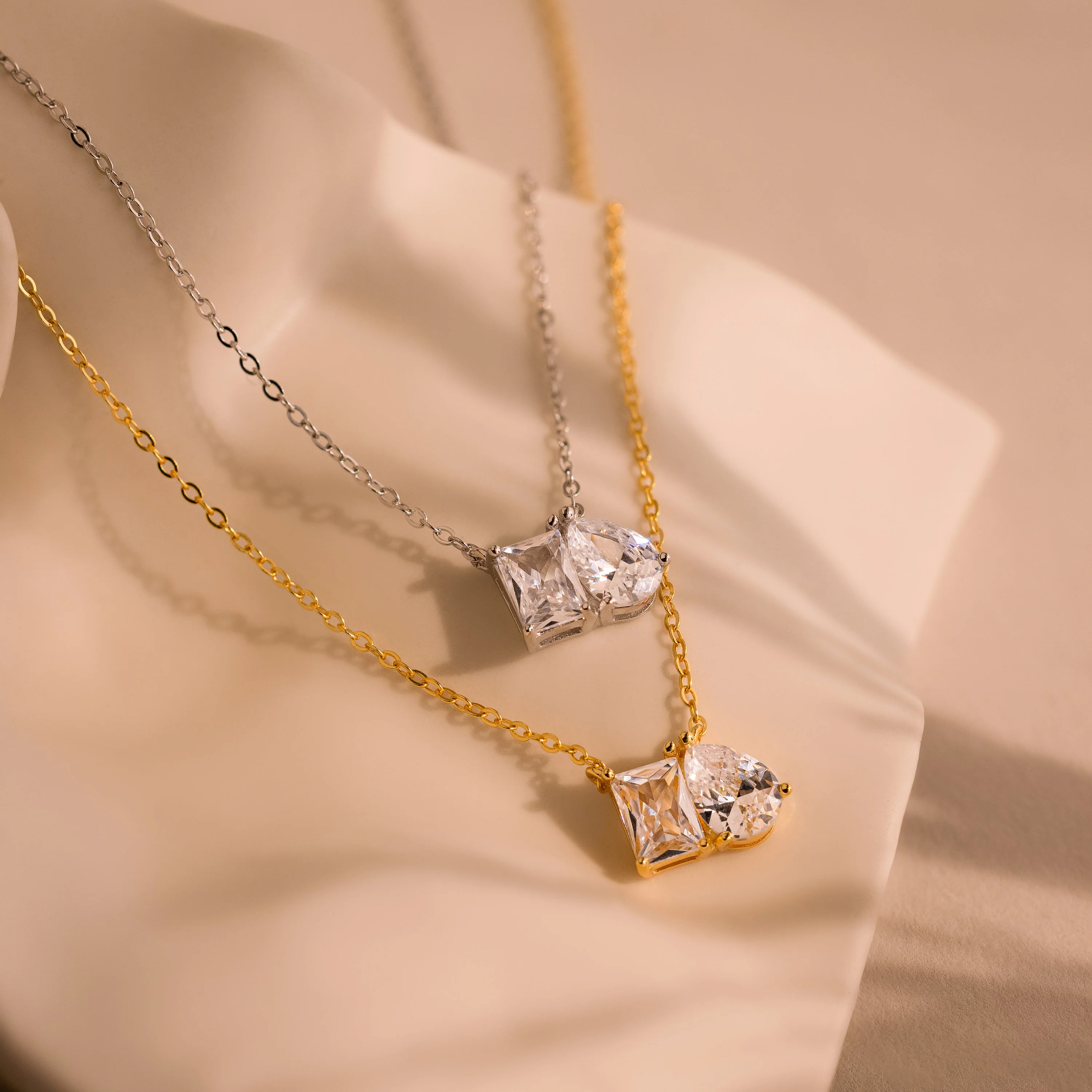 Toi et Moi Diamond Necklace - Image 5