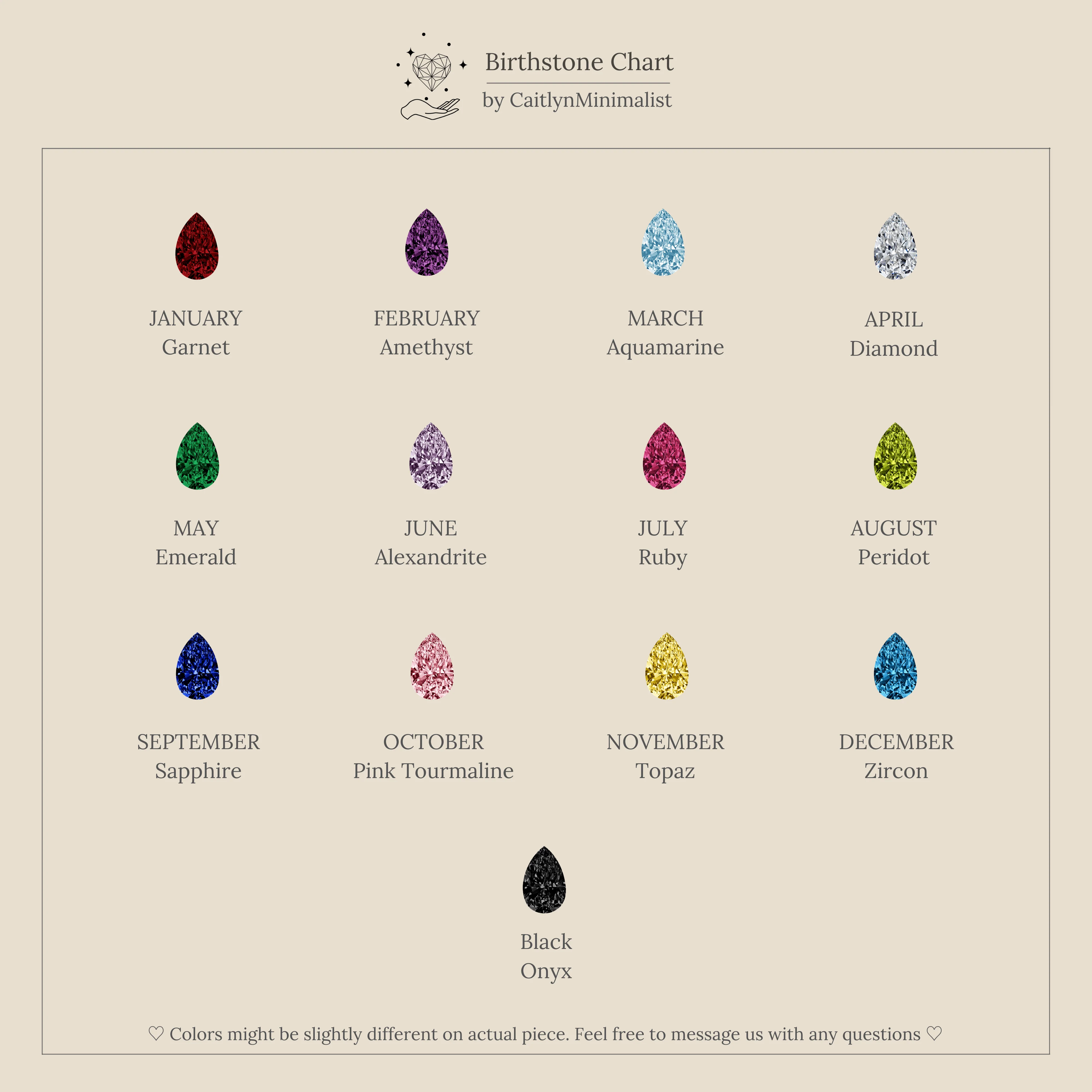Toi et Moi Pear Birthstone Ring - Image 8