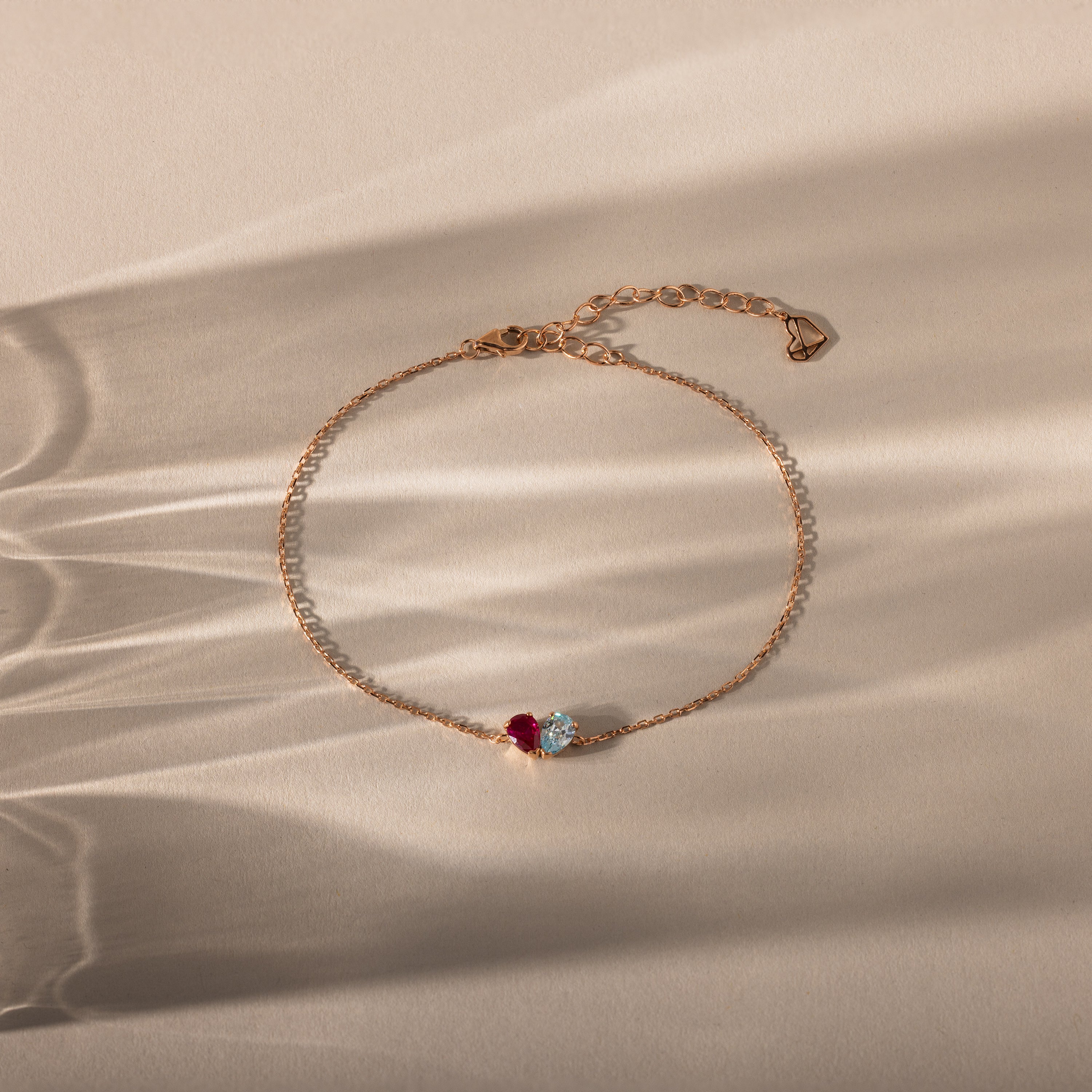 Toi et Moi Teardrop Heart Bracelet - Image 2