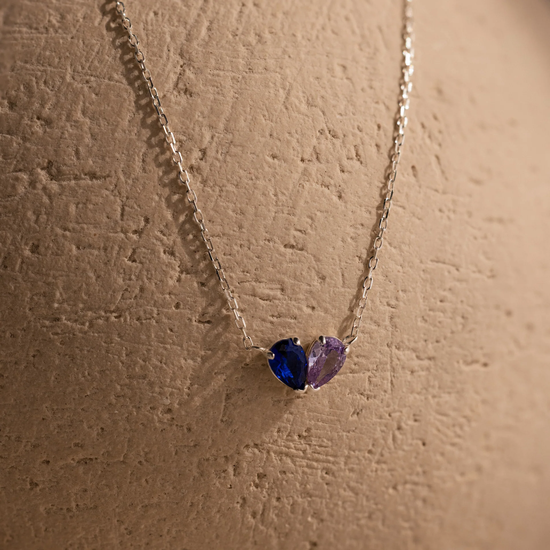 Toi et Moi Teardrop Heart Necklace - Image 4