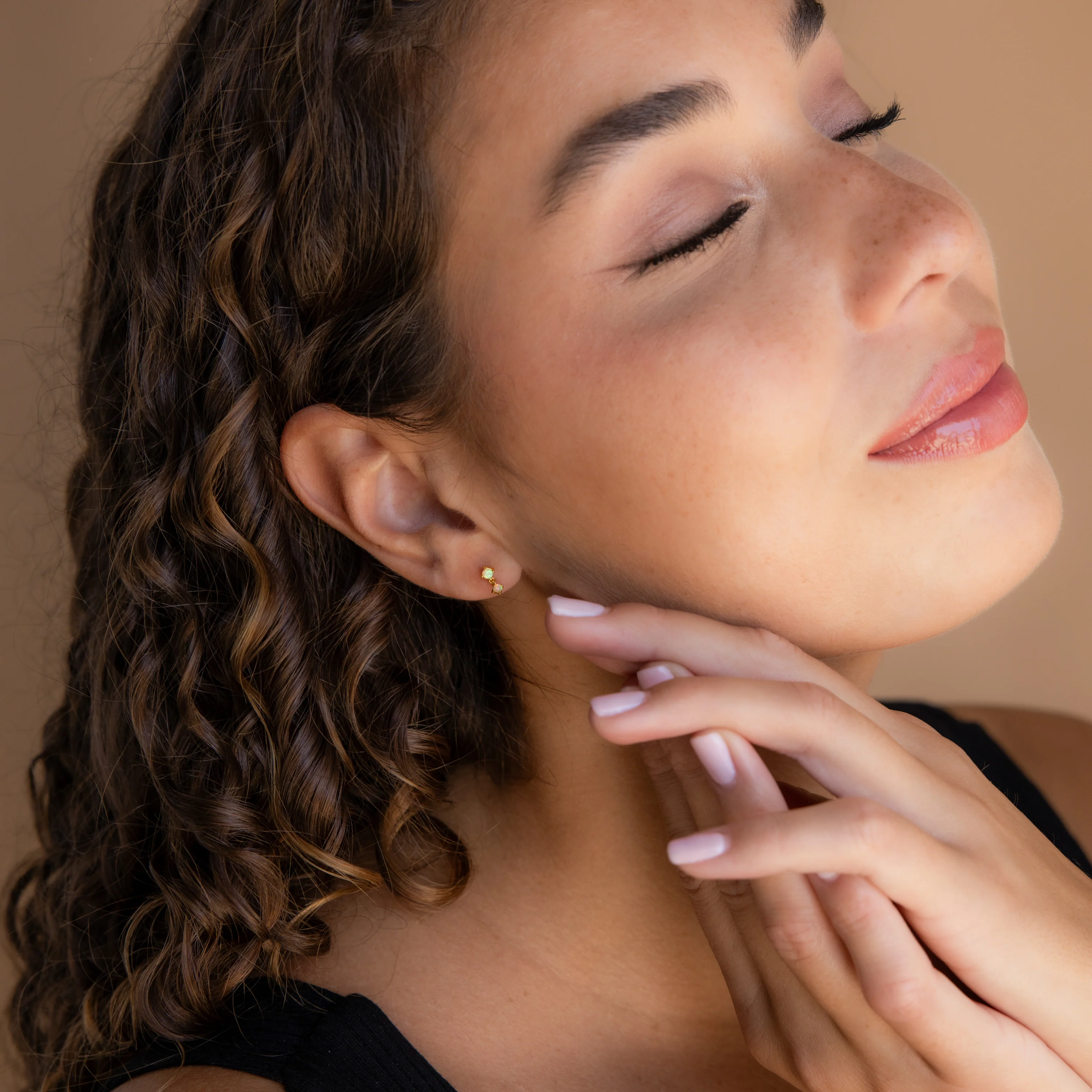 Topaz Drop Studs - Image 4