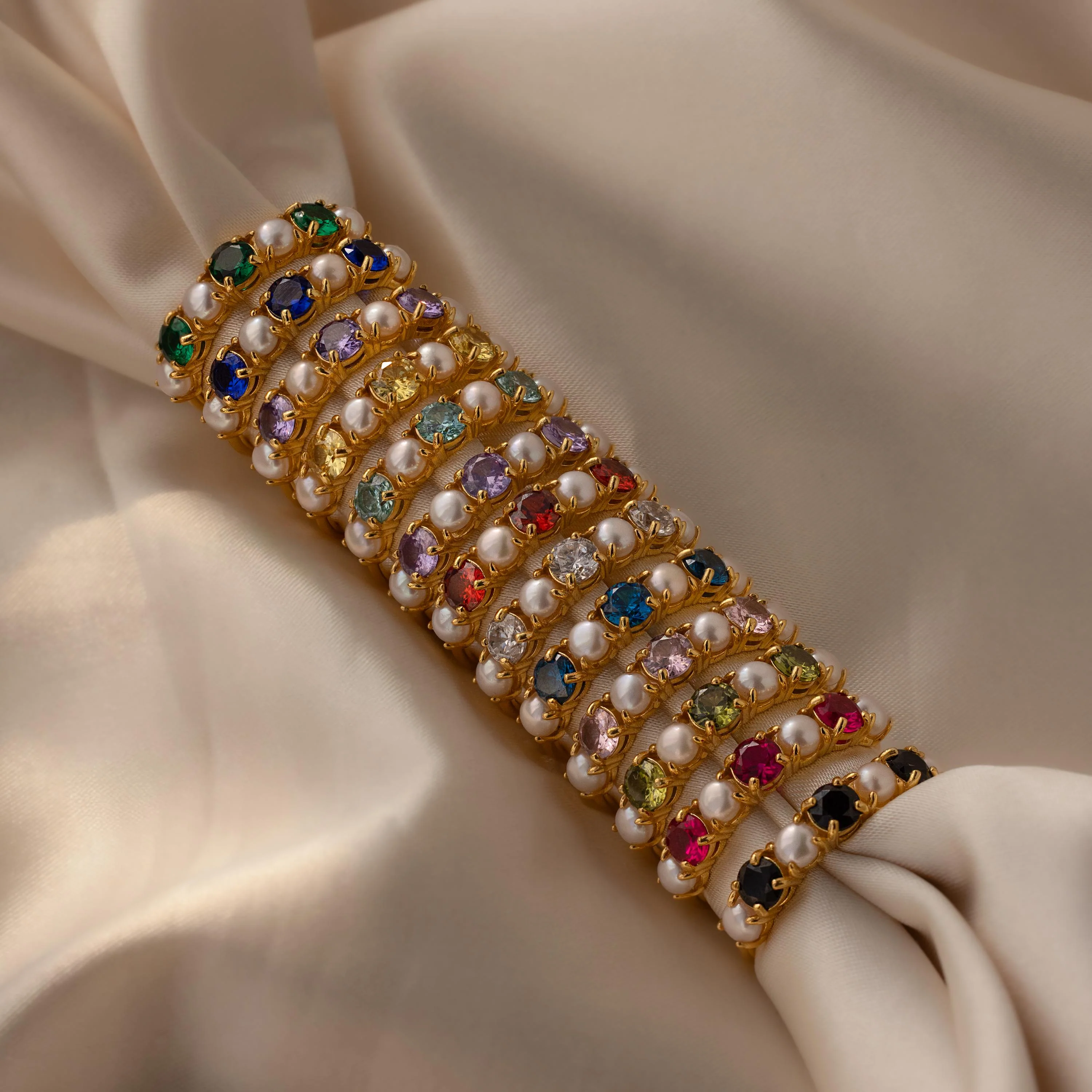 Amethyst & Pearl Lace Ring - Image 3