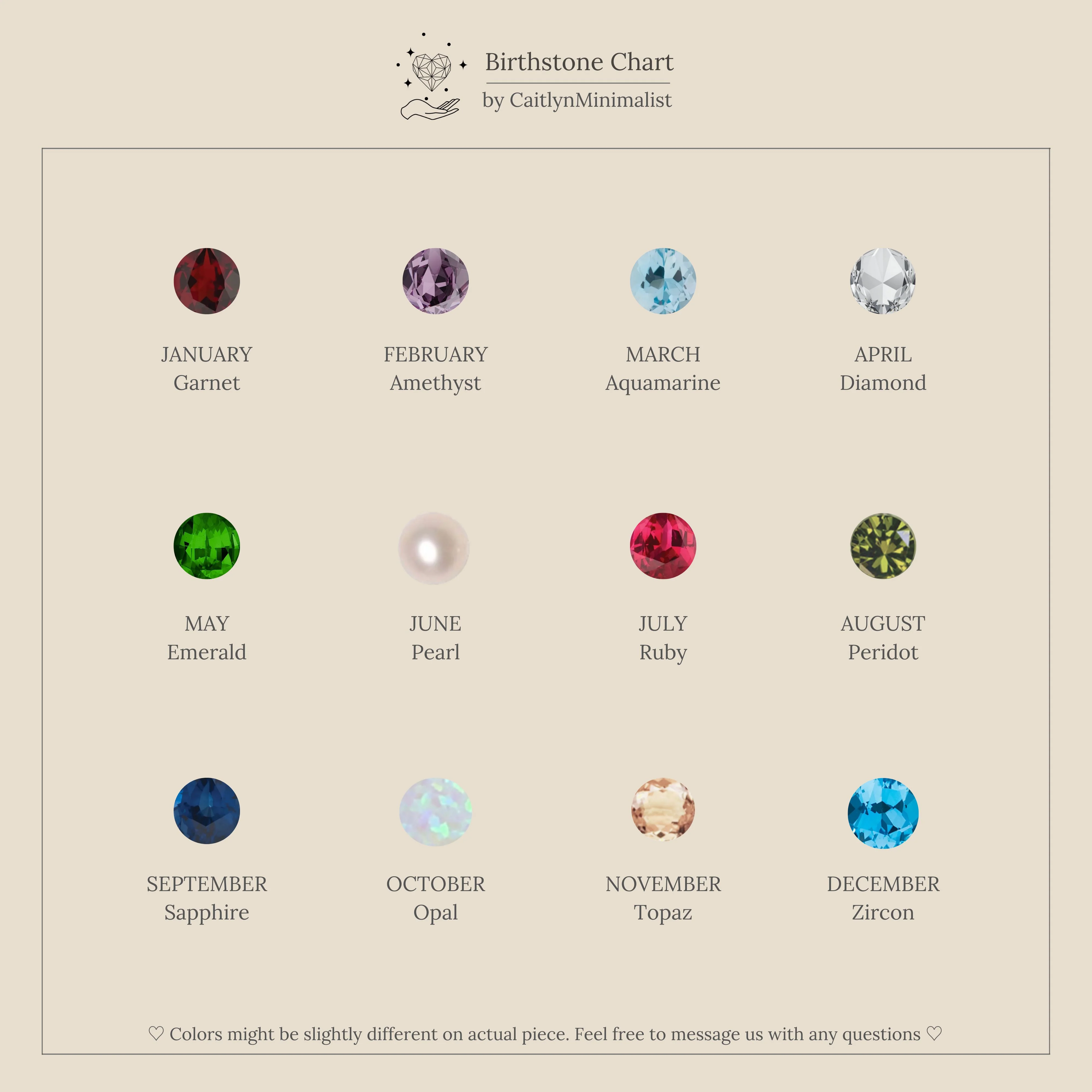 Triple Birthstone Huggies - Image 18