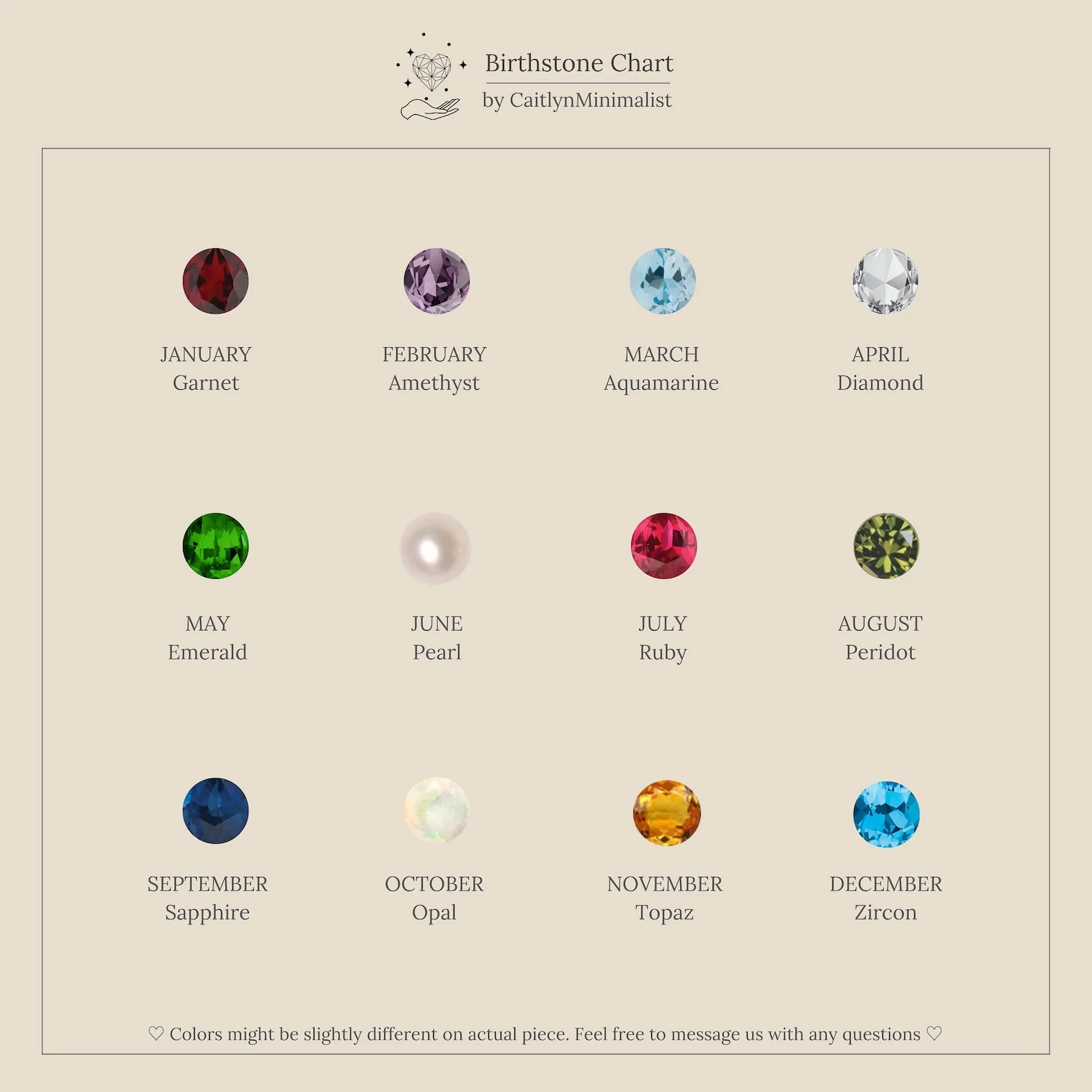 Triple Birthstone Studs - Image 8