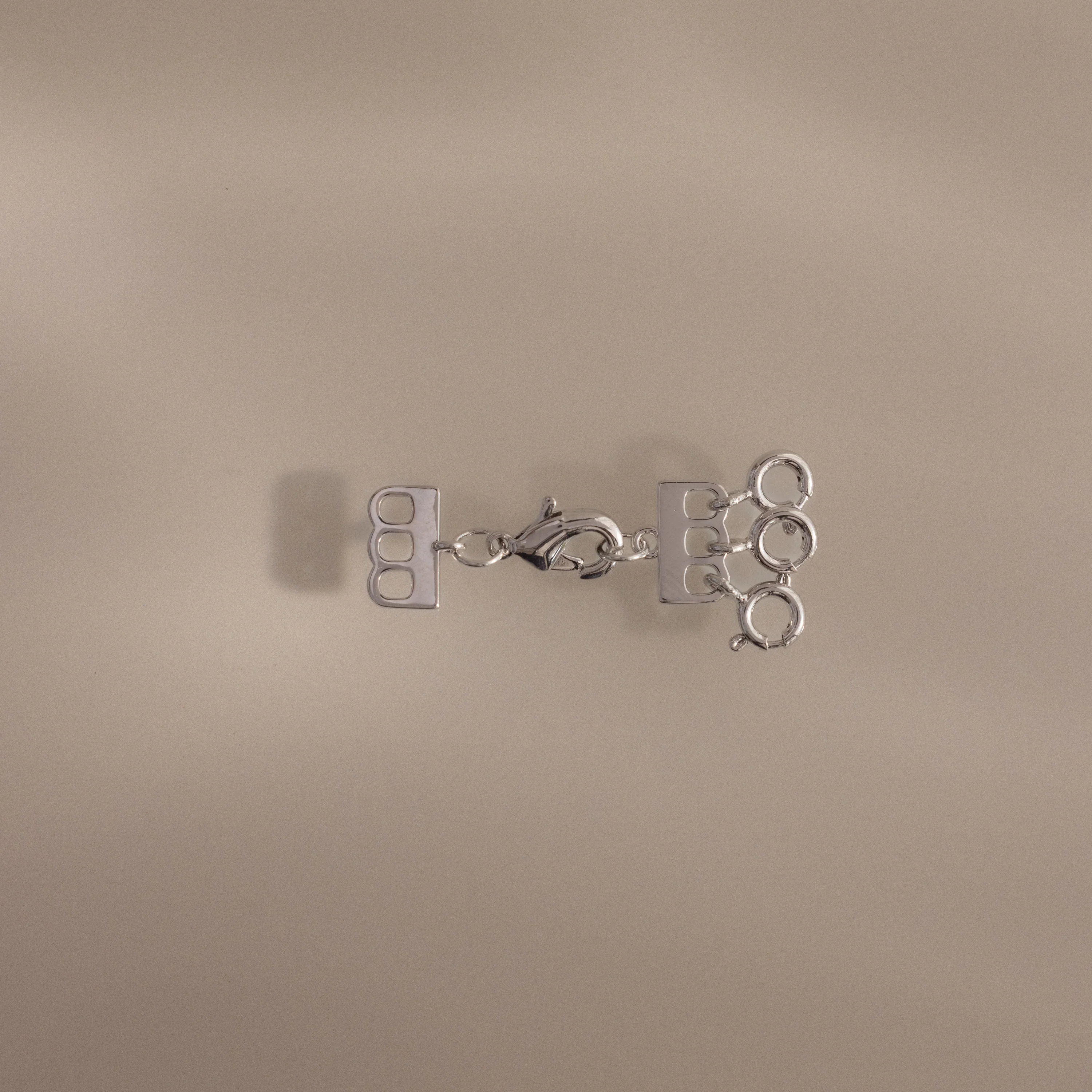 Triple Layering Clasp in Silver