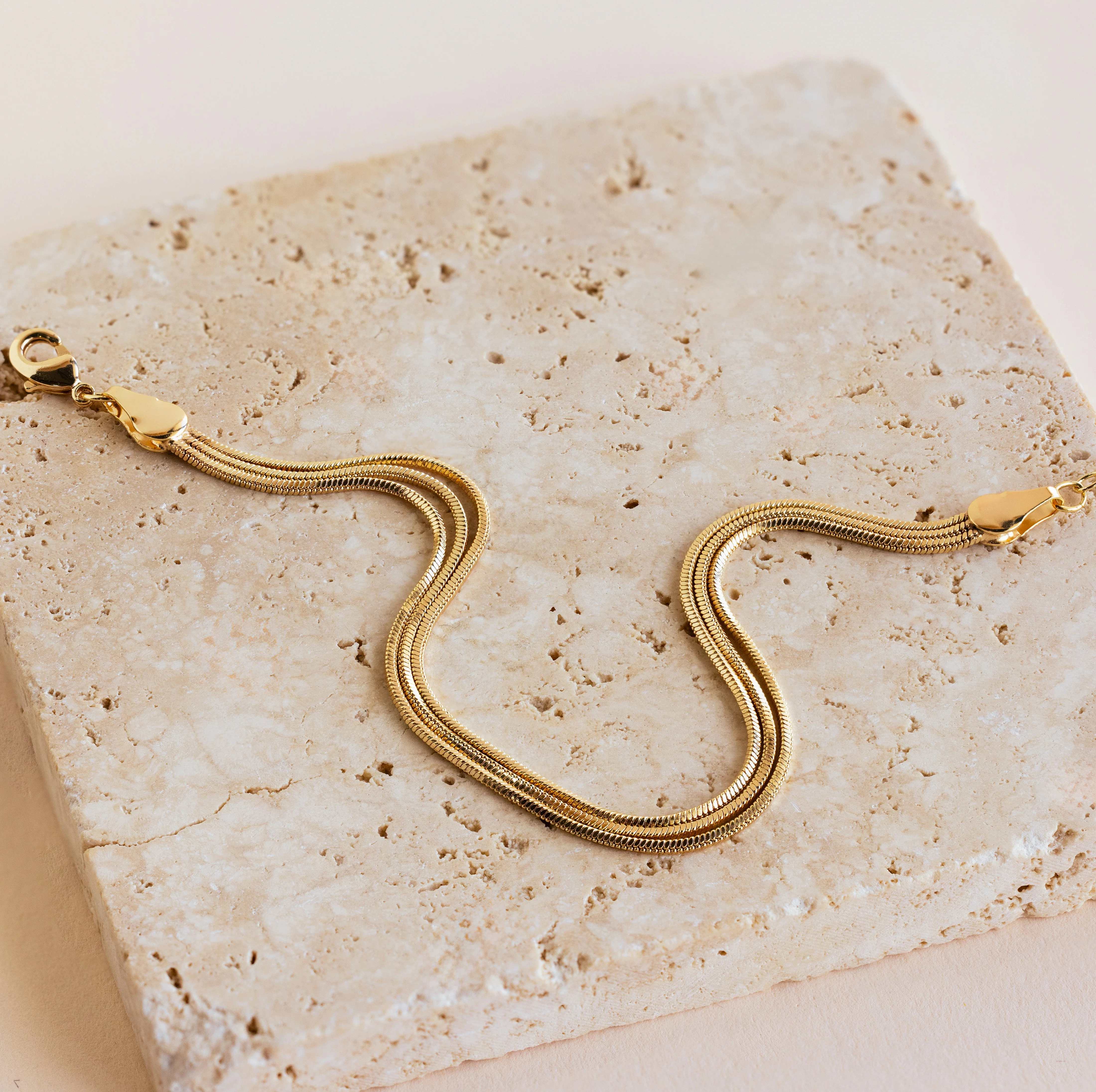 Triple Snake Chain Bracelet - Image 3