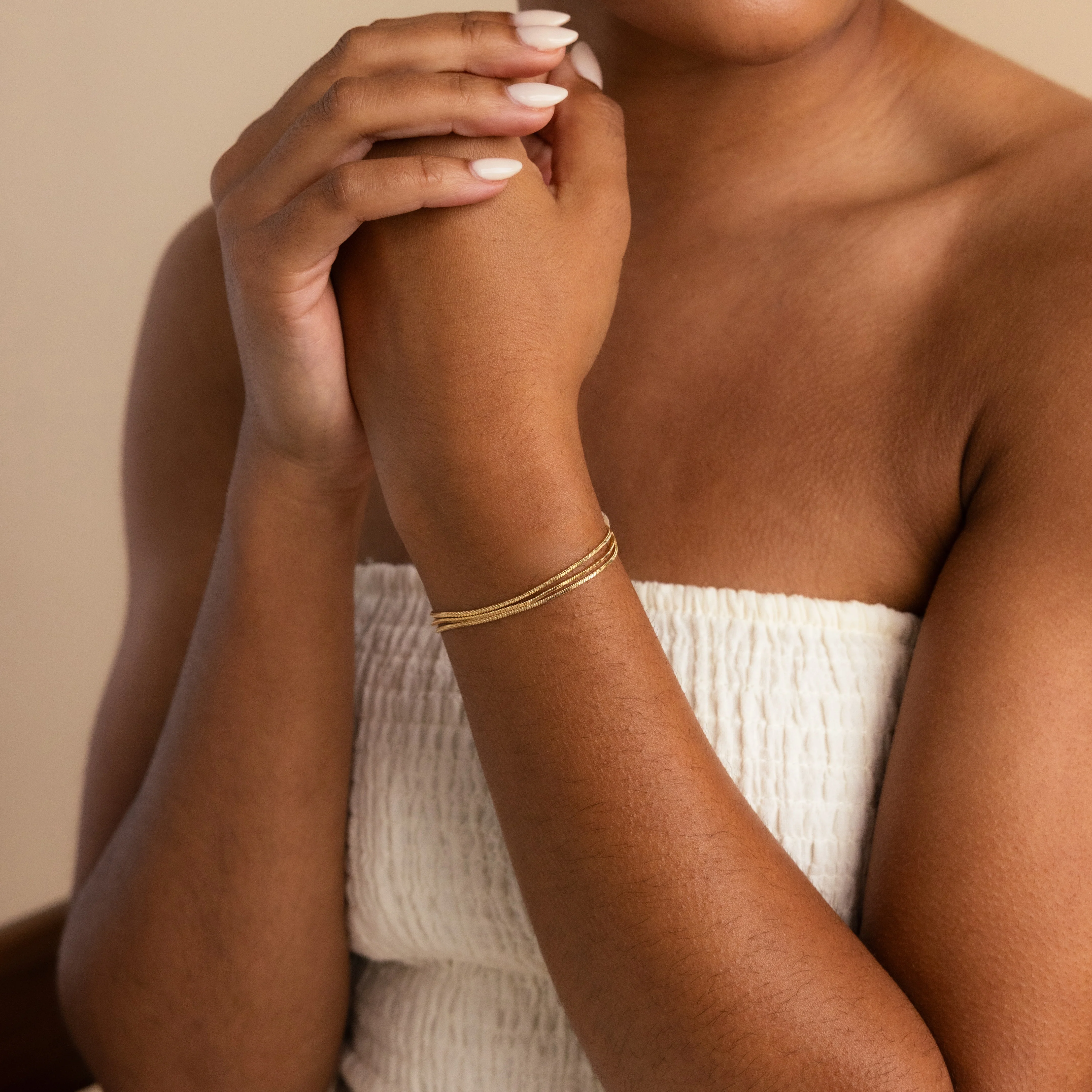 Triple Snake Chain Bracelet - Image 9