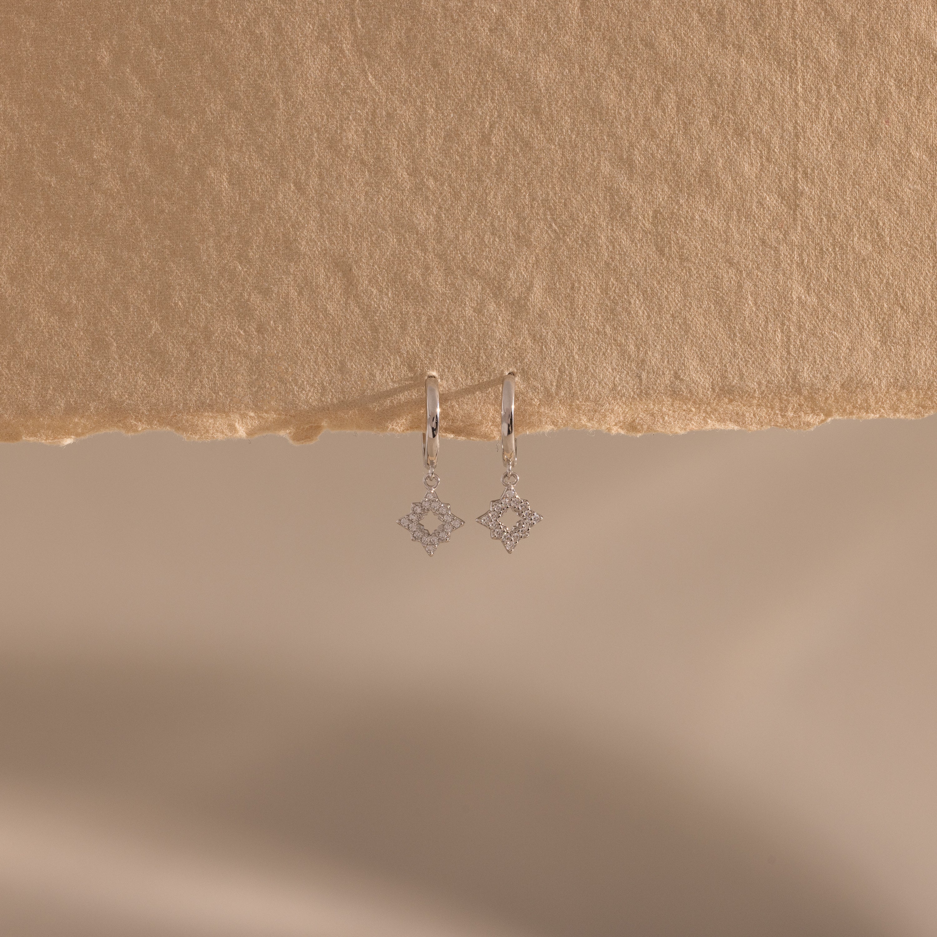Twilight Star Hoops in Silver - Image 5