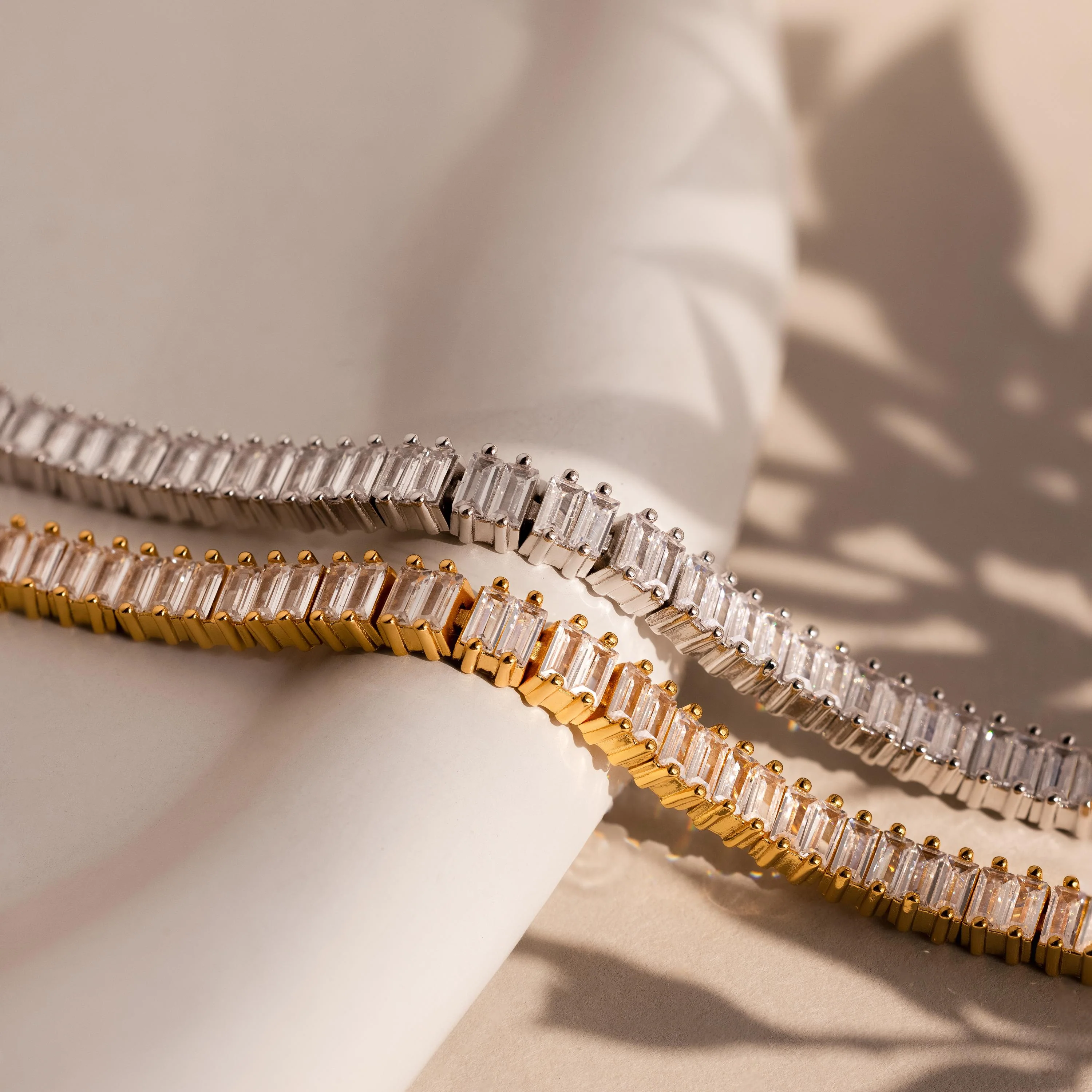 Vertical Baguette Tennis Bracelet - Image 3