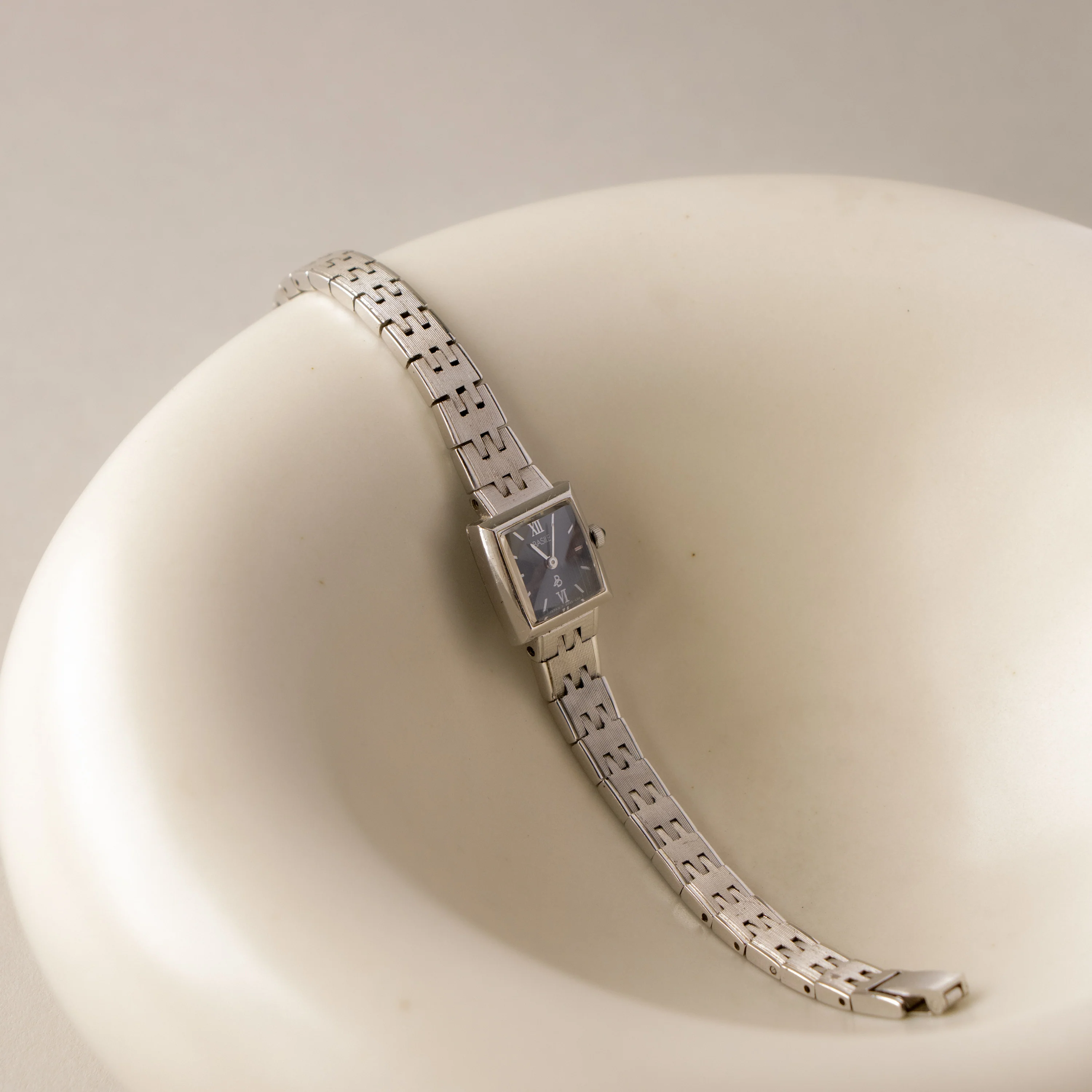 Vintage Basile Square Silver Watch - Image 2
