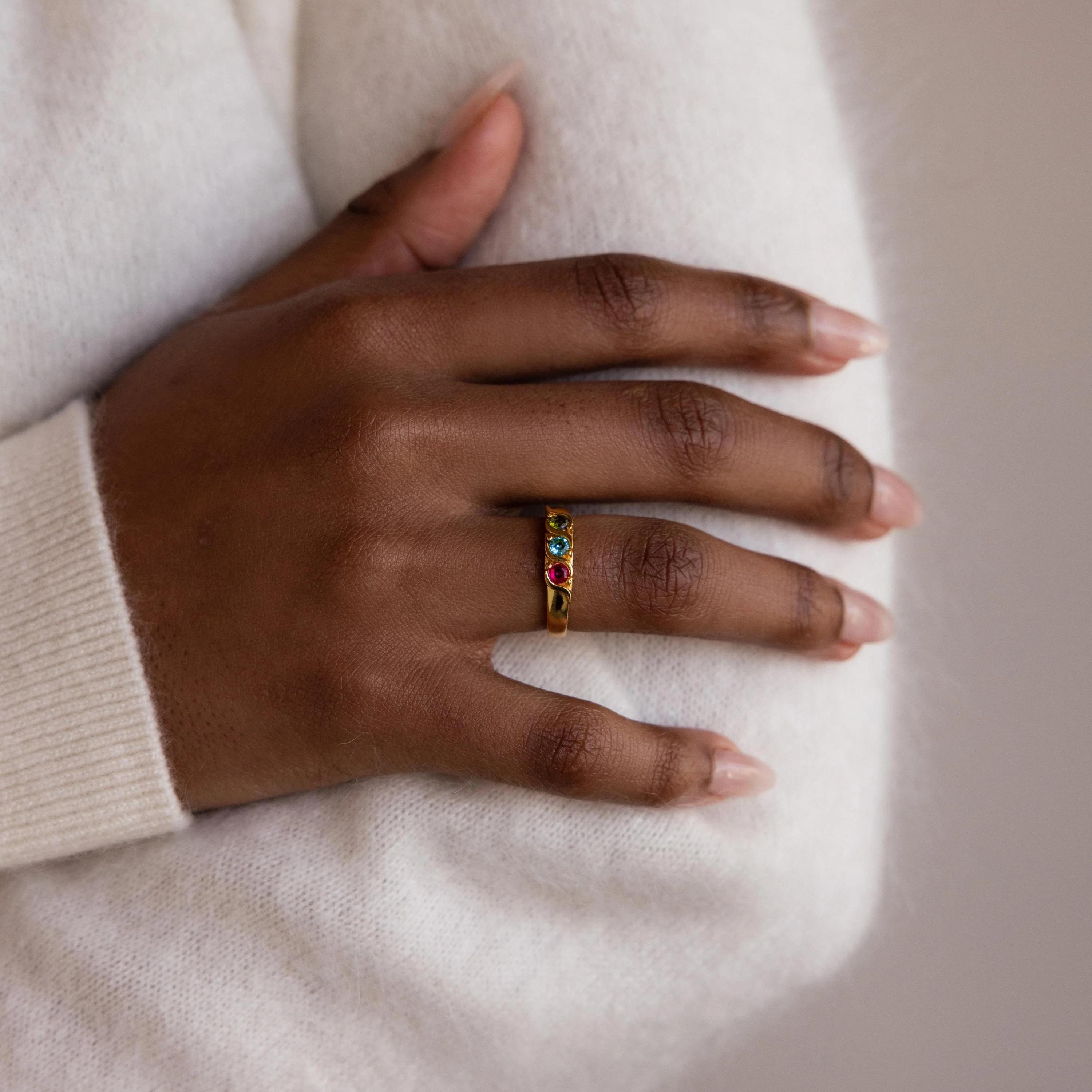 Vintage Multiple Birthstone Ring - Image 2