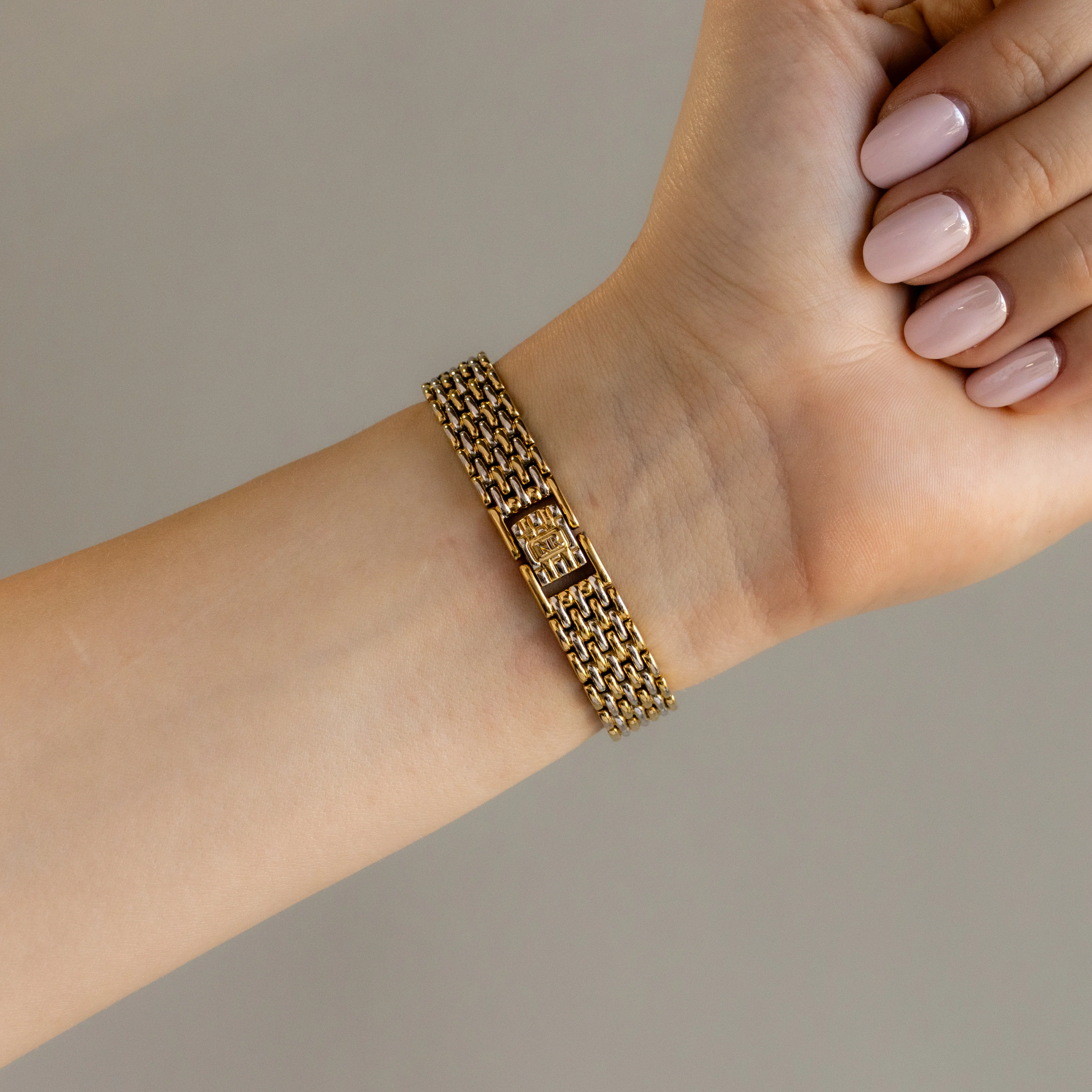 Vintage Nina Ricci Pave Two Tone Watch - Image 3