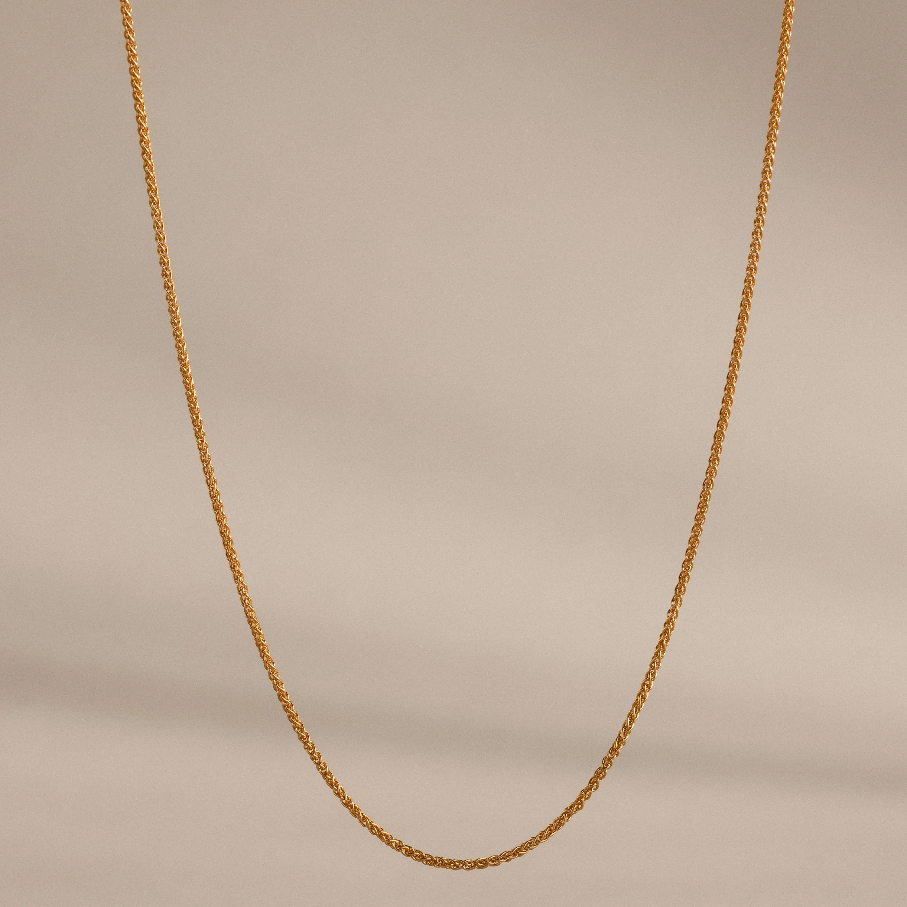 Woven Chain Necklace in 18K Gold - Image 3